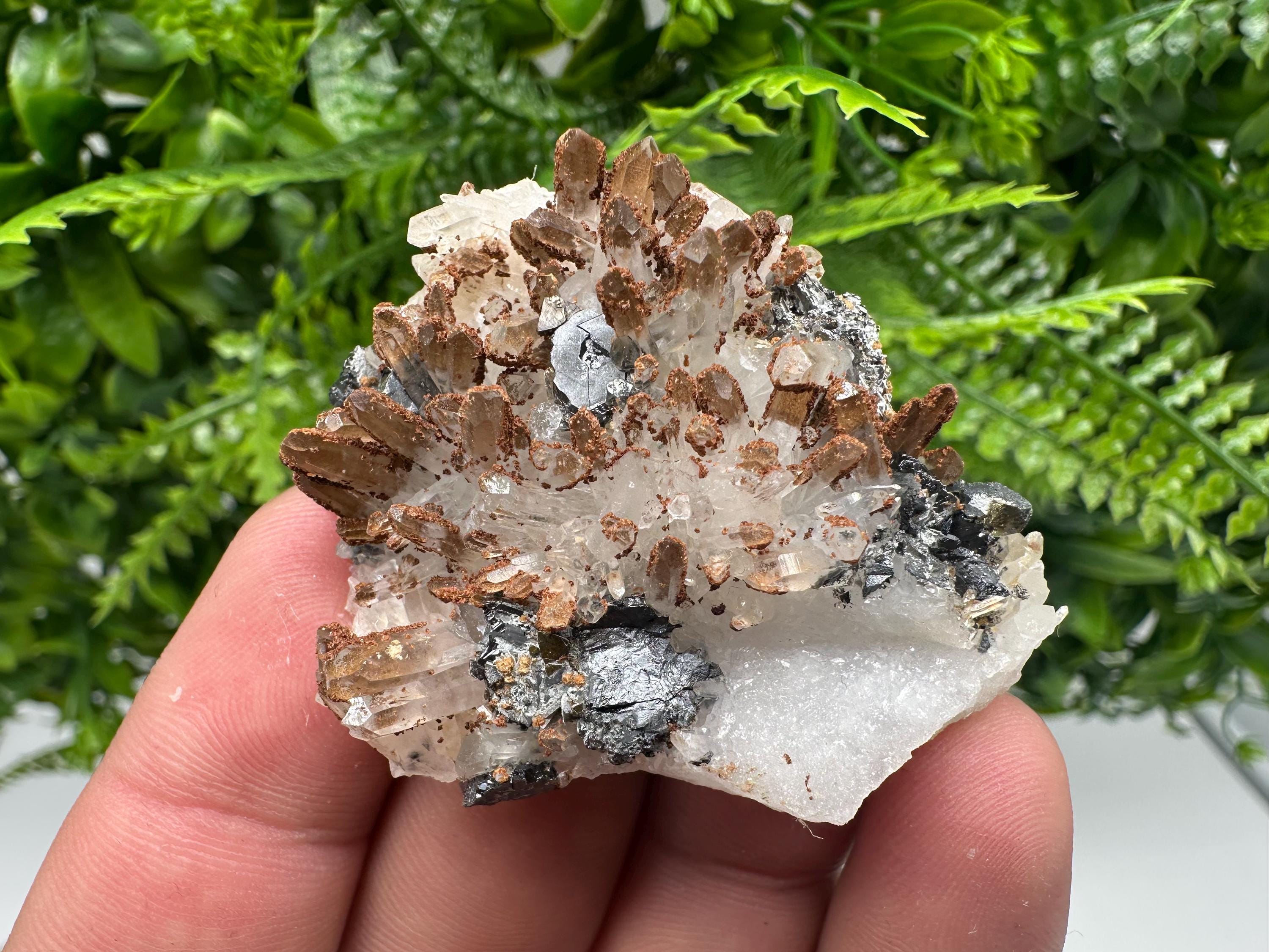 Quartz Sphalerite Siderite Specimen: Bulgaria Home Decor Stone