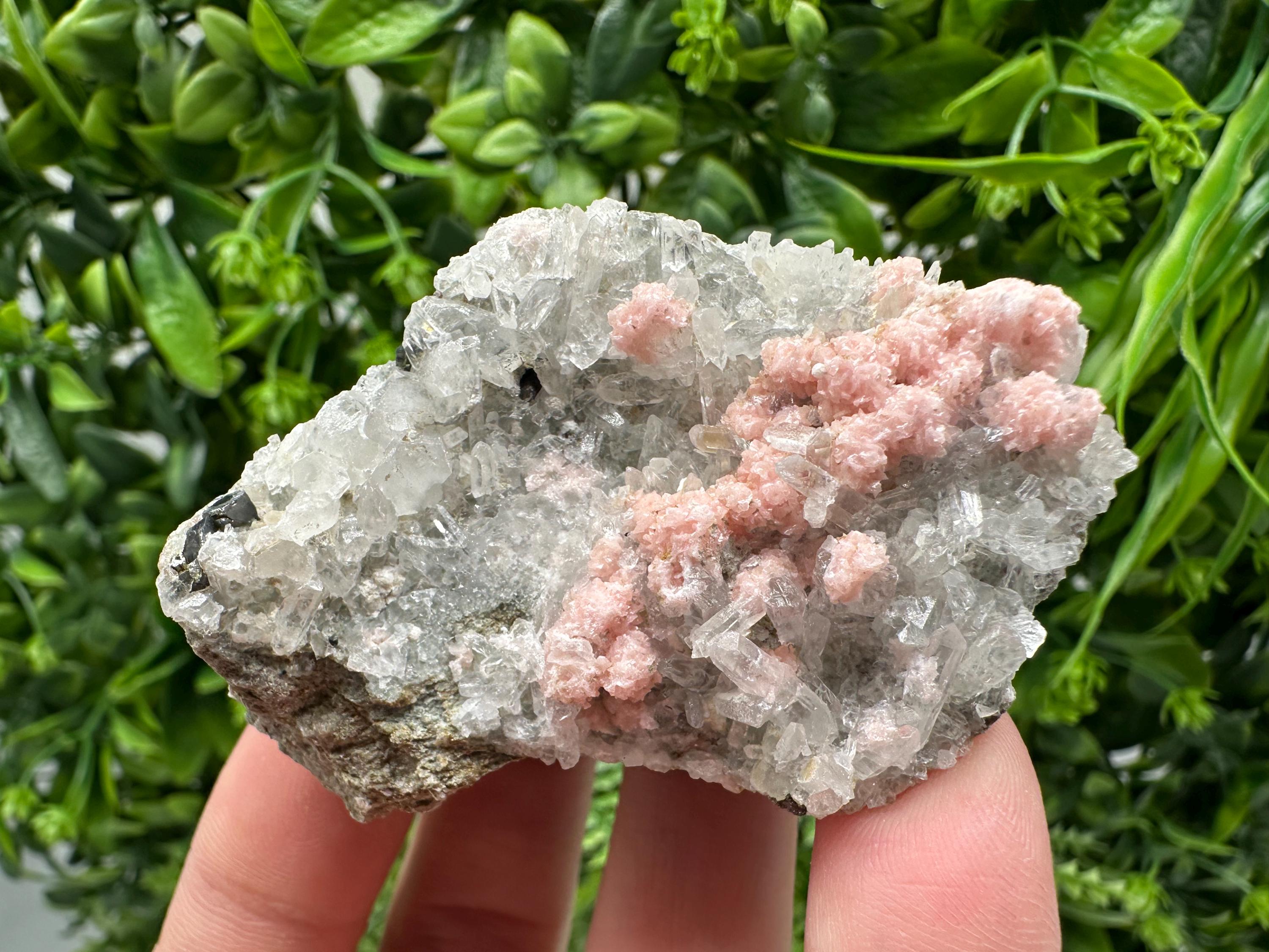 Pink Rhodochrosite Crystal: Starnica Mine, Bulgaria, Home Decor