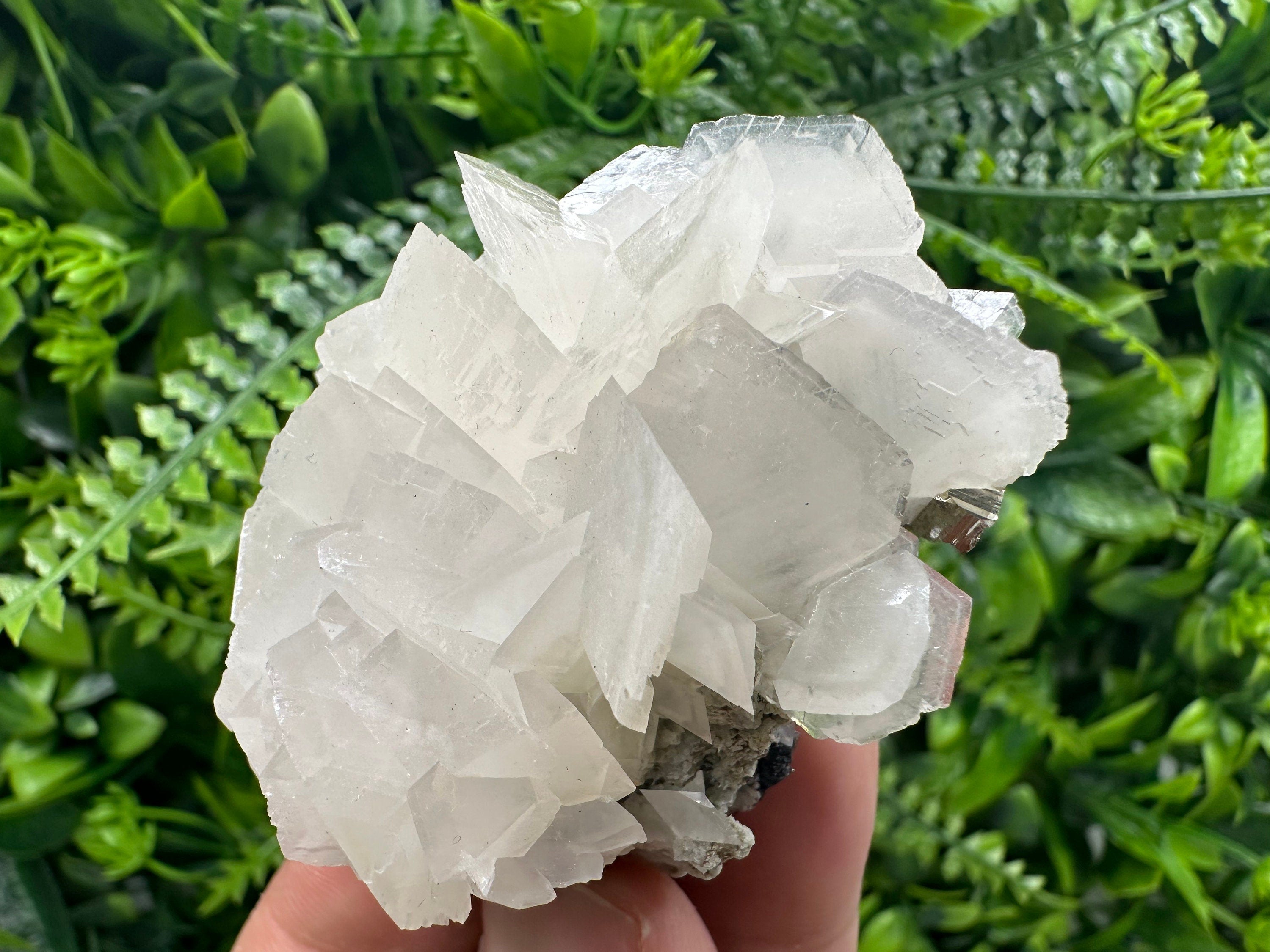 UV Fluorescent Calcite with Pyrite and Quartz, Bulgaria