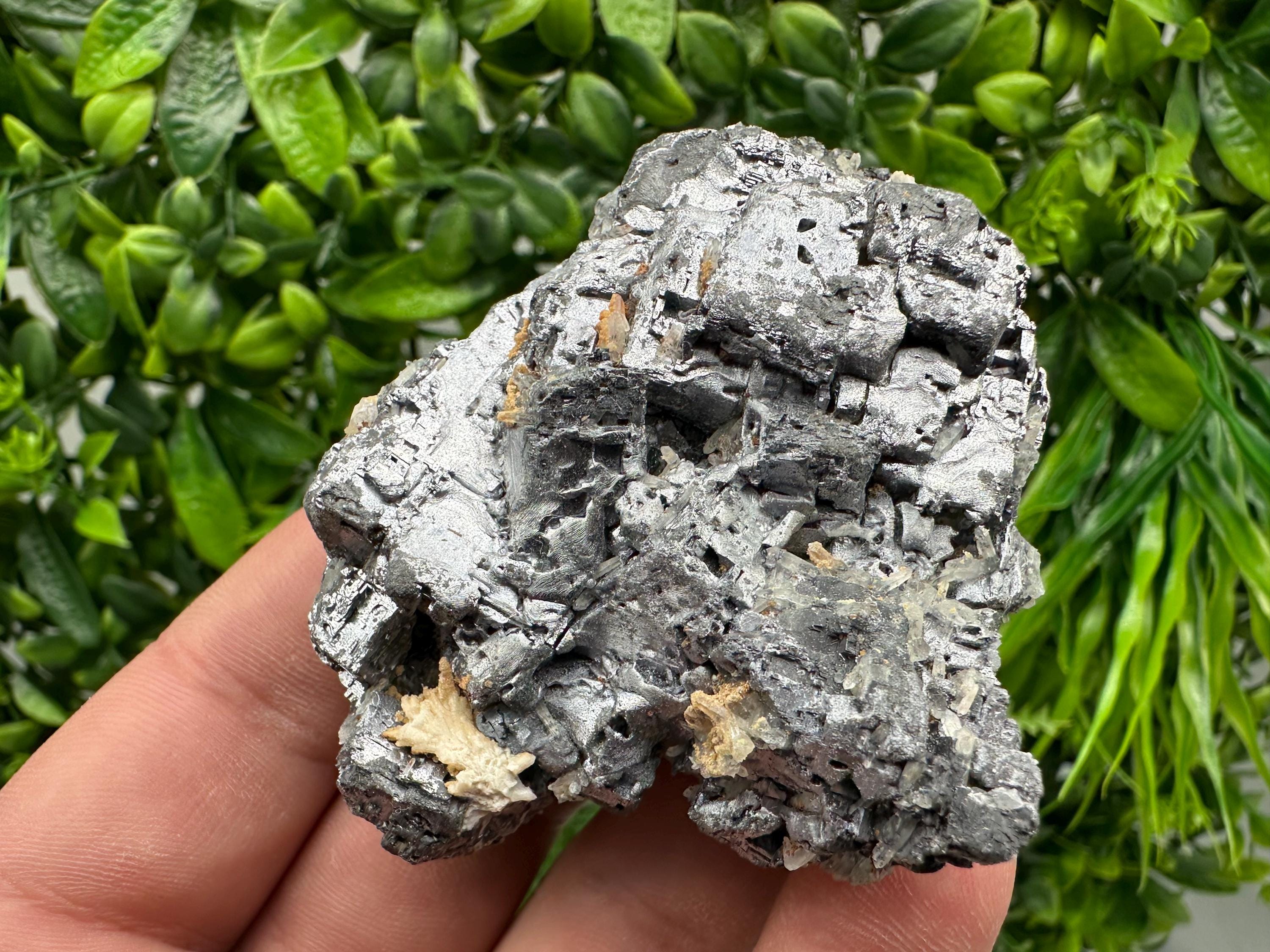 Skeletal Galena on Sphalerite, Bulgaria Crystal Mineral Specimen