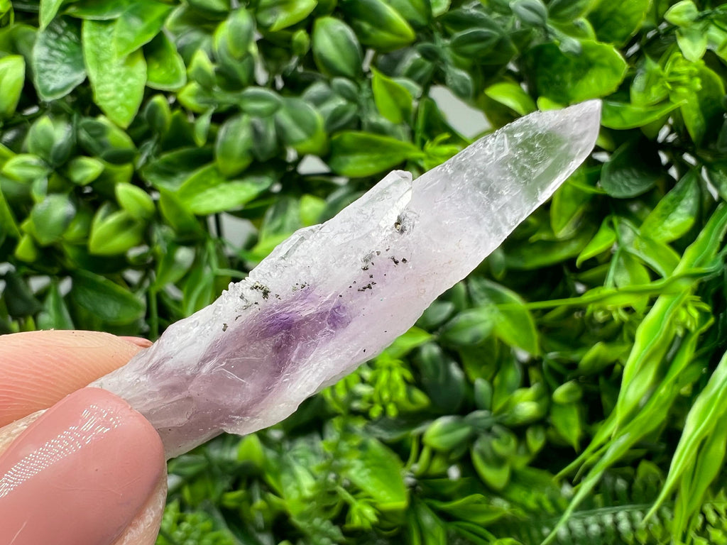 Amethyst Phantom Quartz with Chalcedony and Chlorite Inclusions
