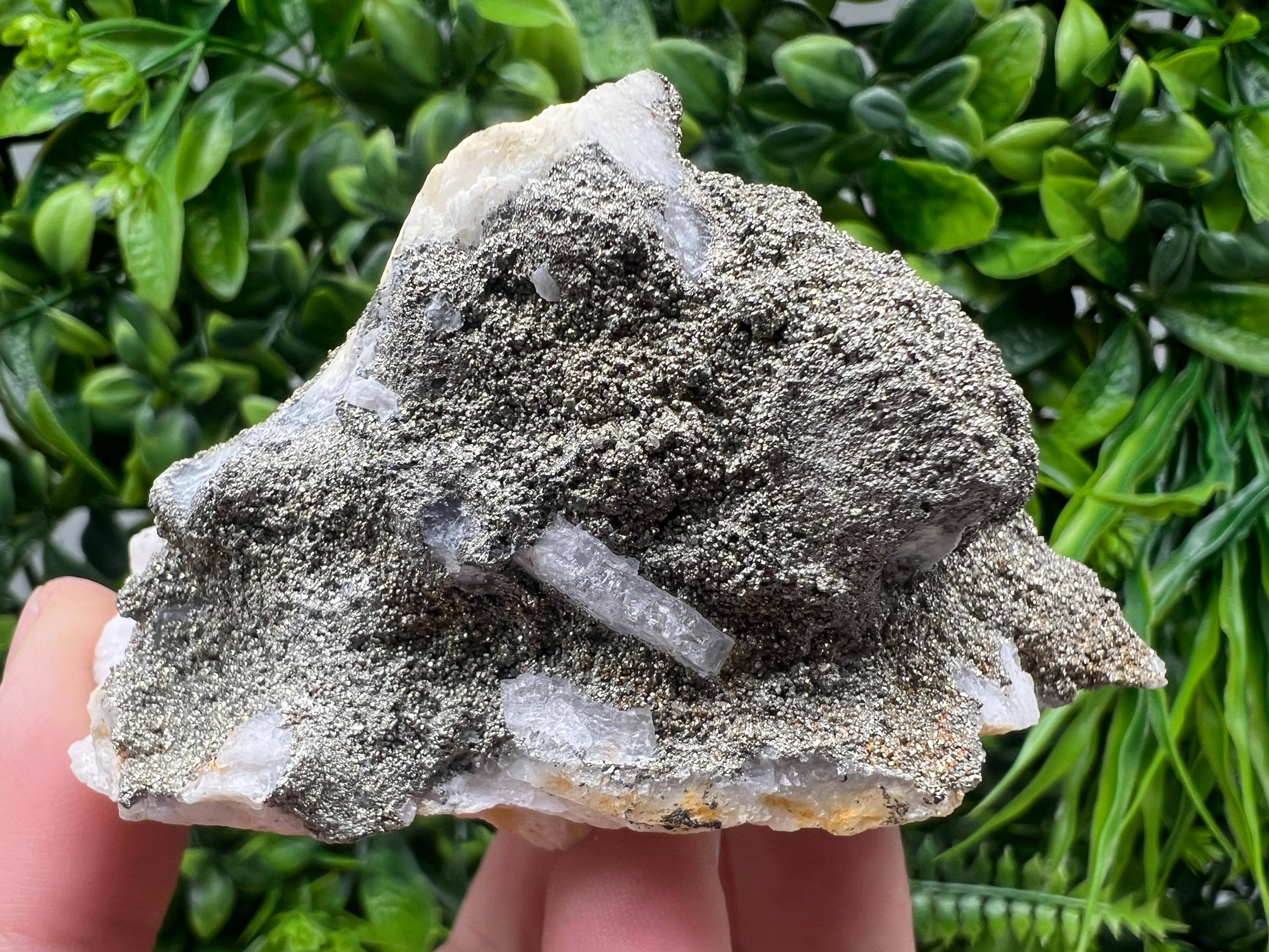Barite,Marcasite on Chalcedony,from Androvo mine,Bulgaria,natural minerals souvenir,collection crystal,rare Barite cluster,gift,home