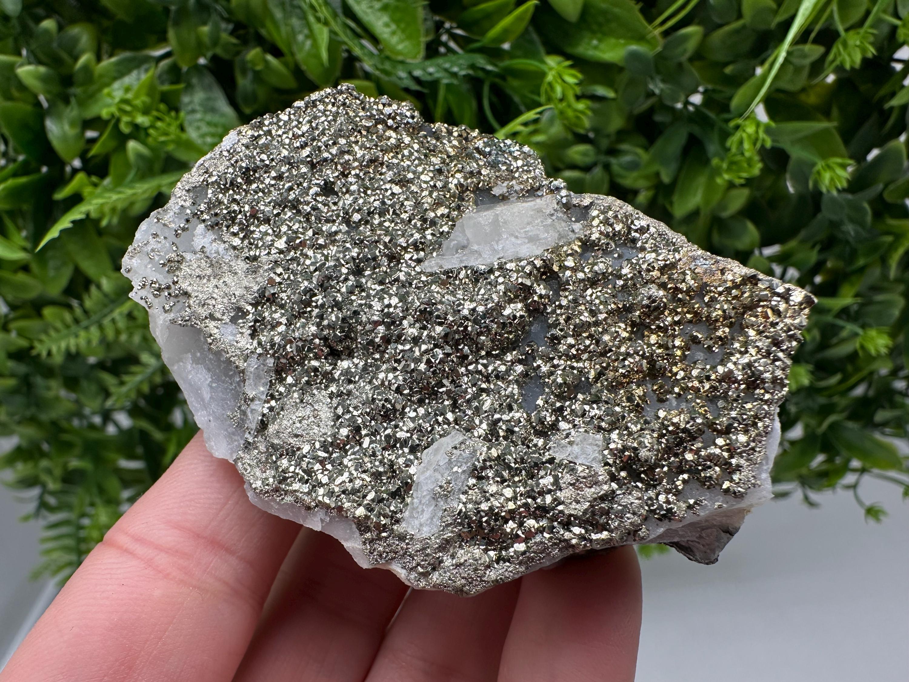 Marcasite Cluster on Chalcedony, Bulgaria Mineral Specimen
