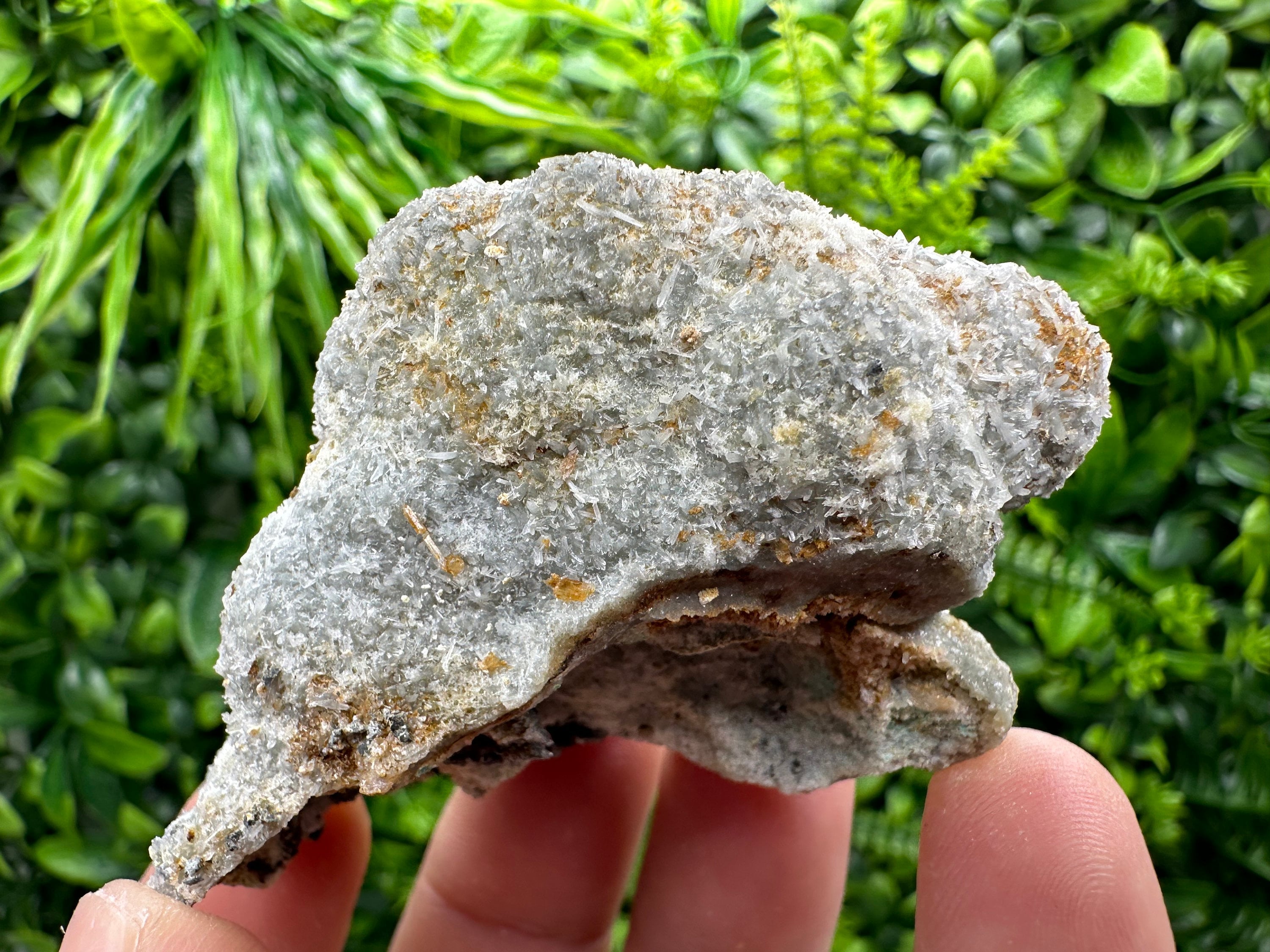 Chlorite Quartz Crystal with Iron Oxide Inclusion