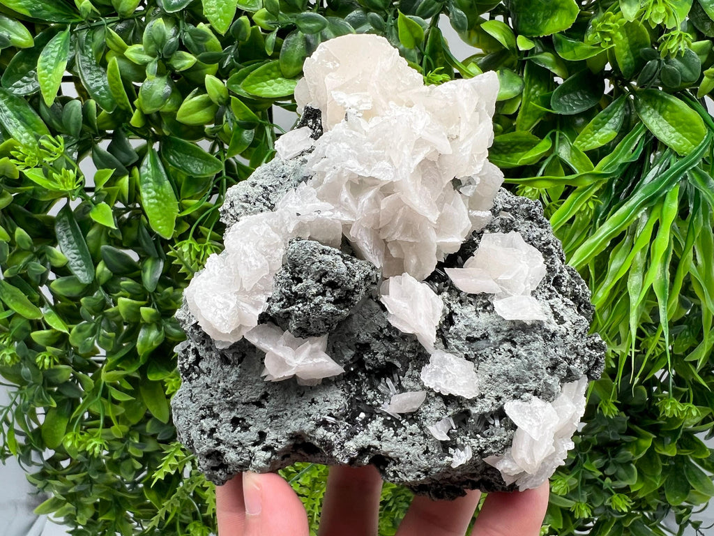 Calcite Quartz on Chlorite Matrix, Borieva Mine Mineral Specimen