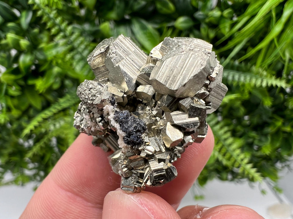 Wonderful Rainbow Pyrite whit Calcite,natural minerals souvenir Crystal,collection stone,rare minerals,home decor,Borieva Bulgaria