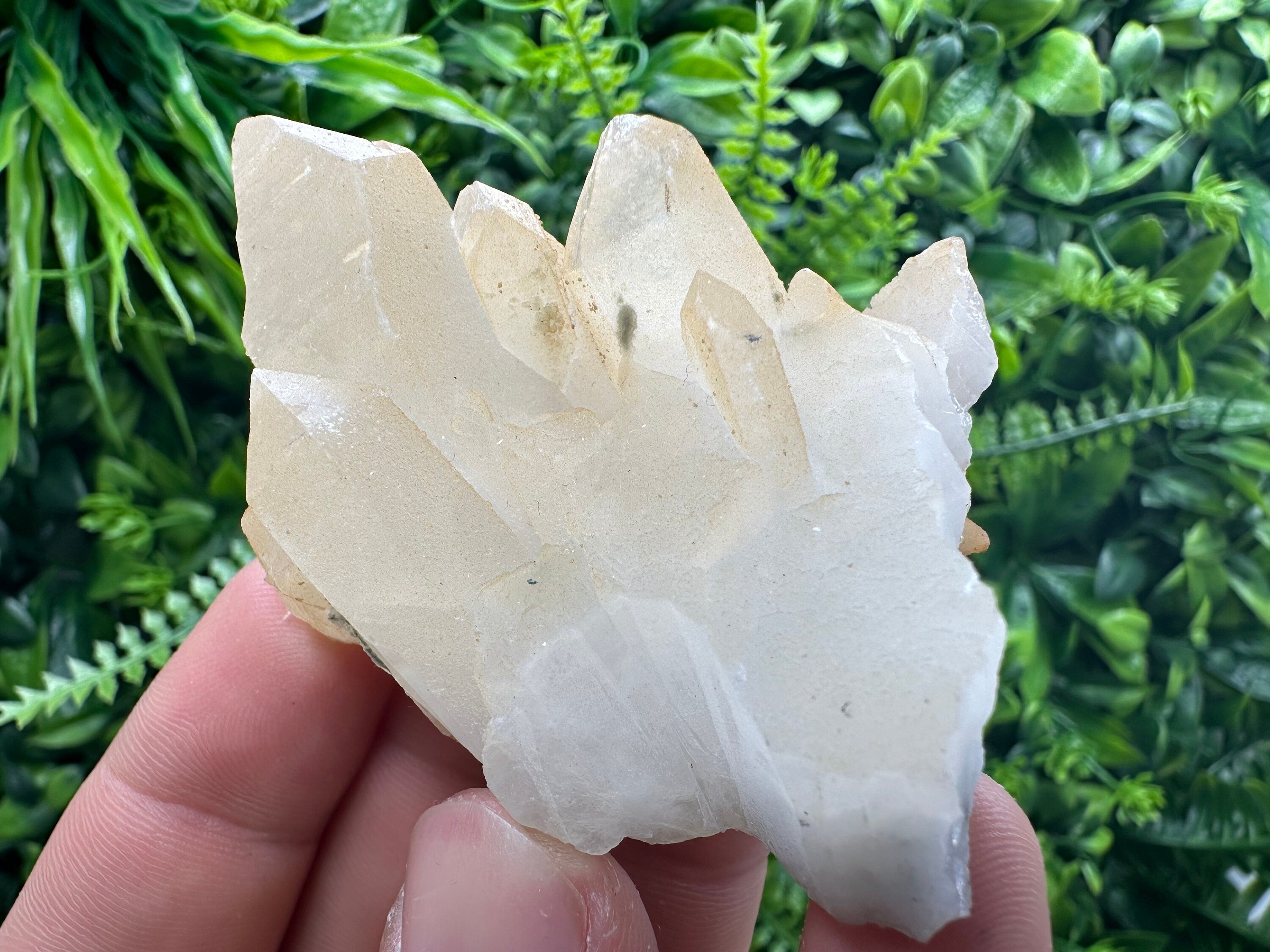 Transparent Quartz Cluster with Mineral Inclusions - Bulgaria