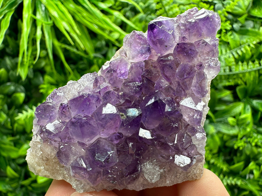 Uruguay Amethyst Cluster: Natural Purple Crystal, Home Decor