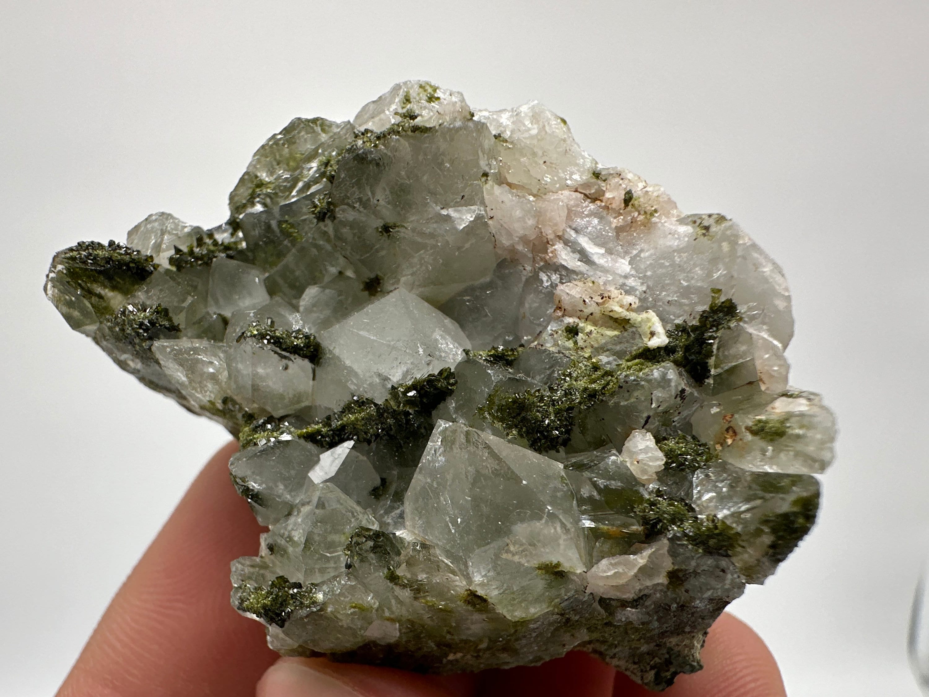 Rainbow Epidote with Quartz, Hakkari Turkey Mineral Specimen