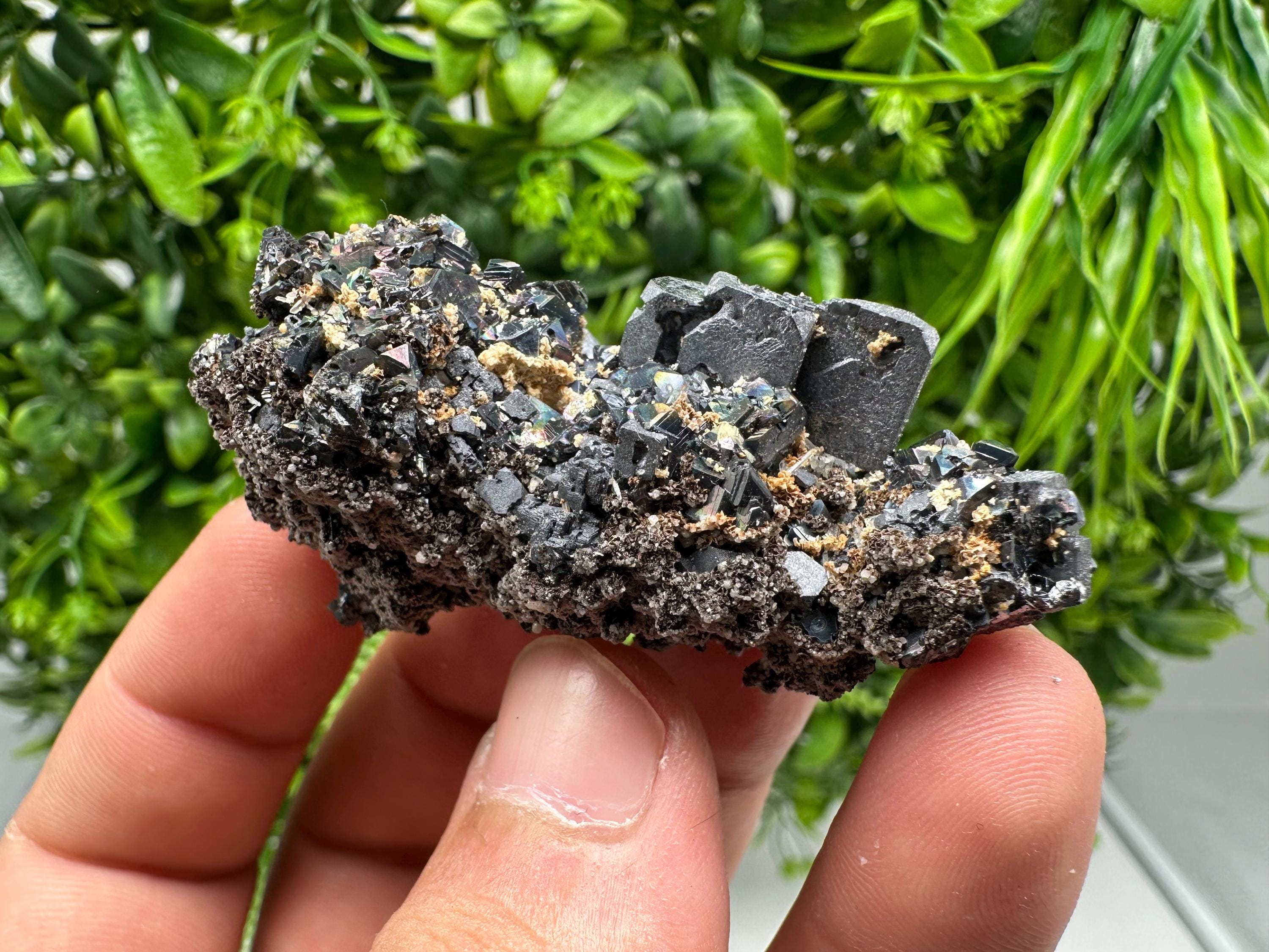 Stunning Galena,Sphalerite on Quartz whit Siderite from 9 th September mine,Madan,Bulgaria,Natural,collectible mineral specimen,home decor