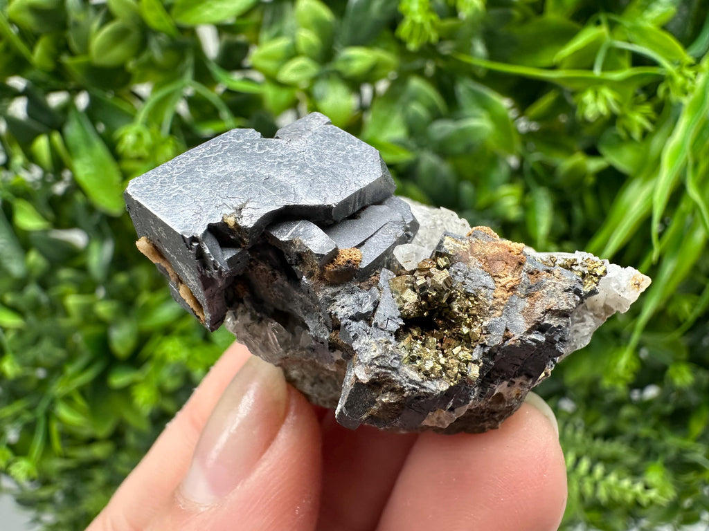 Stunning Galena,Sphalerite on Quartz whit Siderite from 9 th September mine,Madan,Bulgaria,Natural,collectible mineral specimen,home decor