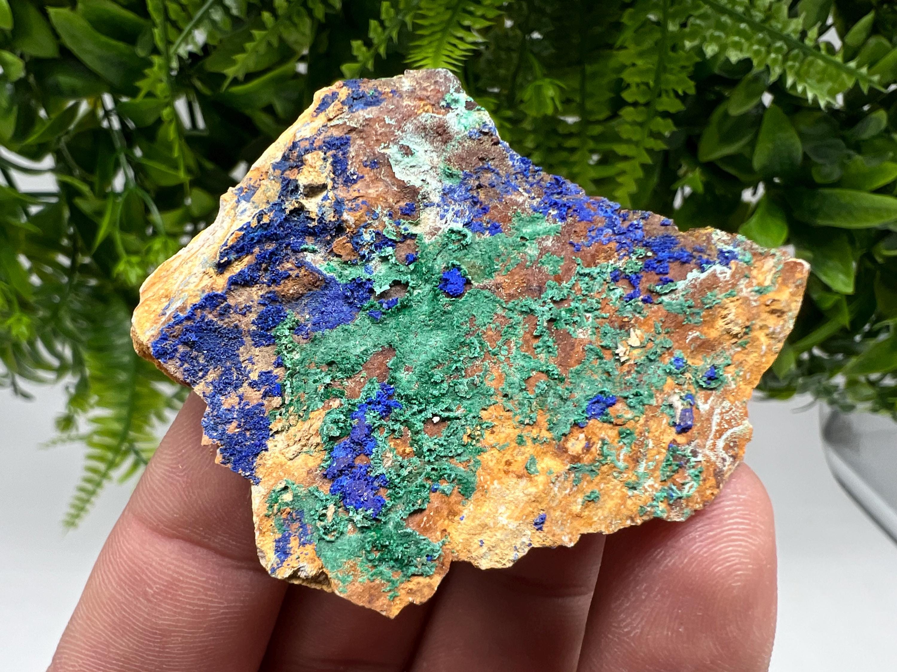 Azurite and Malachite,from Morocco,green minerals,Blue crystal,collection stone,home decor mineral,gift mineral,crystal Rare crystal mineral