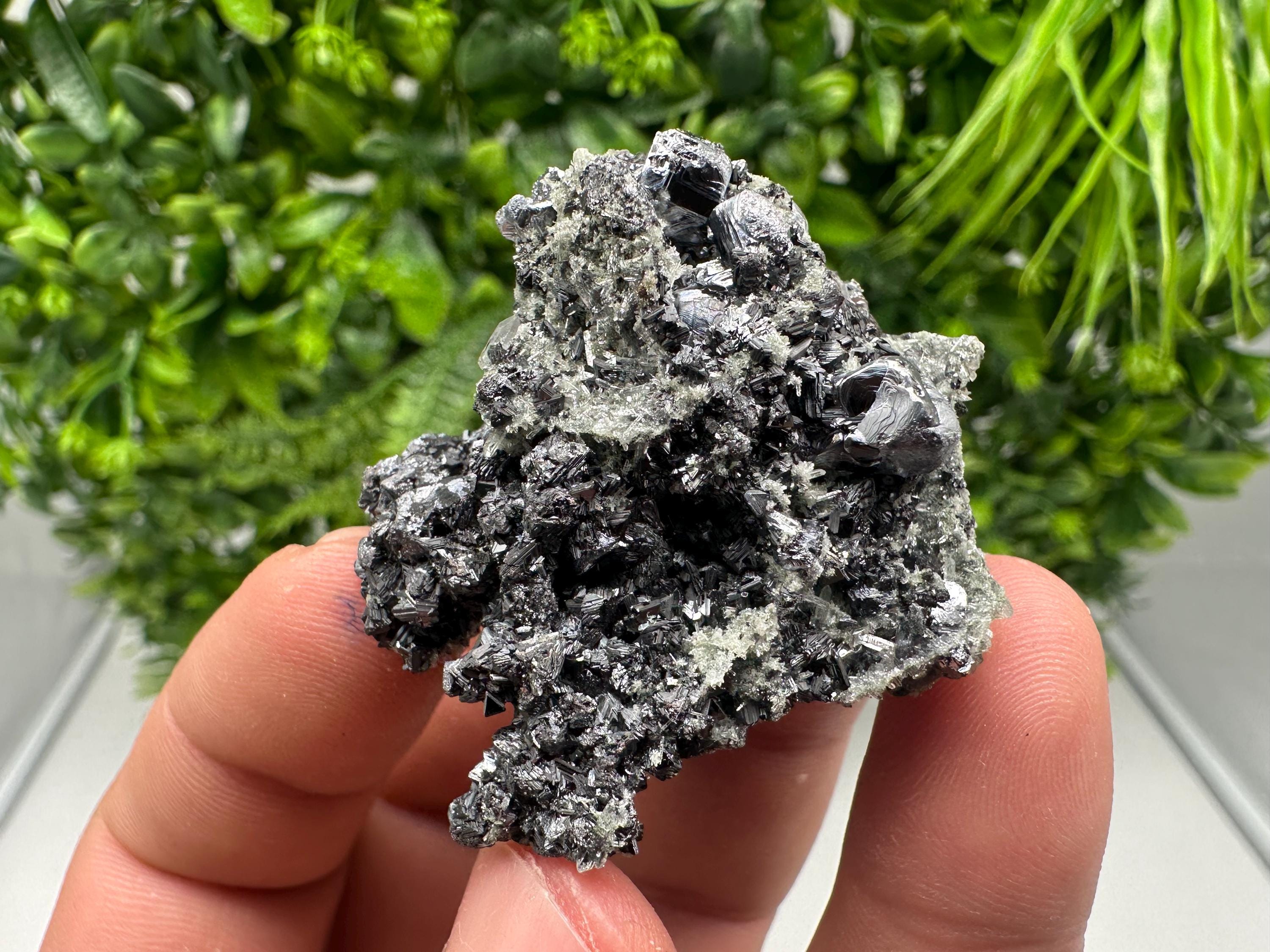Collected Skeletal GALENA,Sphalerite,Quartz,Calcite from Krushev dol mine,Madan,Bulgaria,natural,collectible mineral specimen home decor