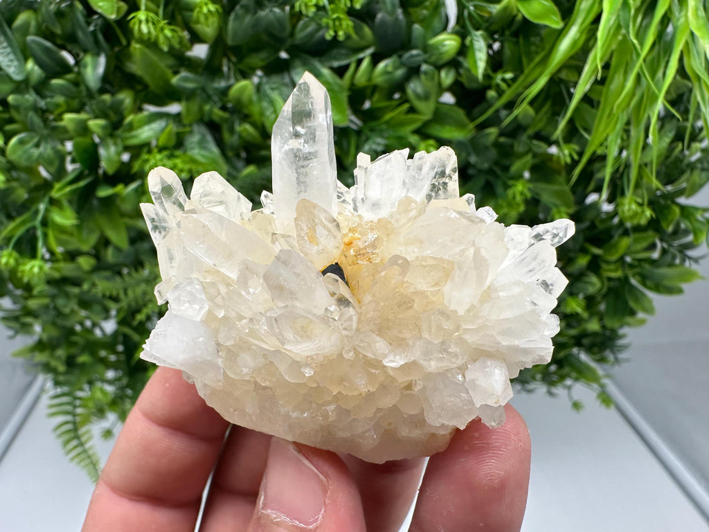Quartz Limonite Mineral Specimen, Iron Oxide Stone Decor