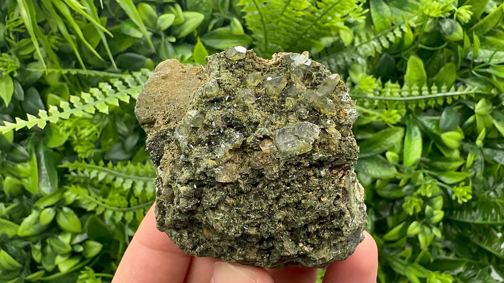 Rainbow Epidote with Quartz, Hakkari Turkey Mineral Specimen