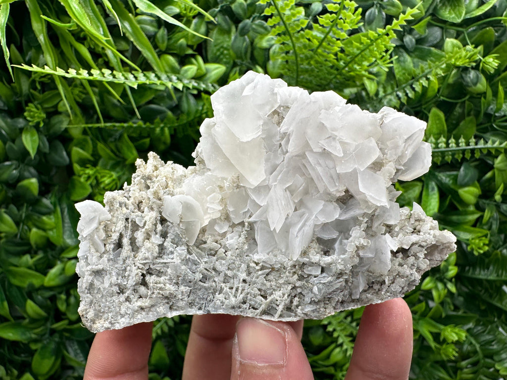 Calcite on Chalcedony, Krushev dol Mine, Bulgaria, Mineral Specimen
