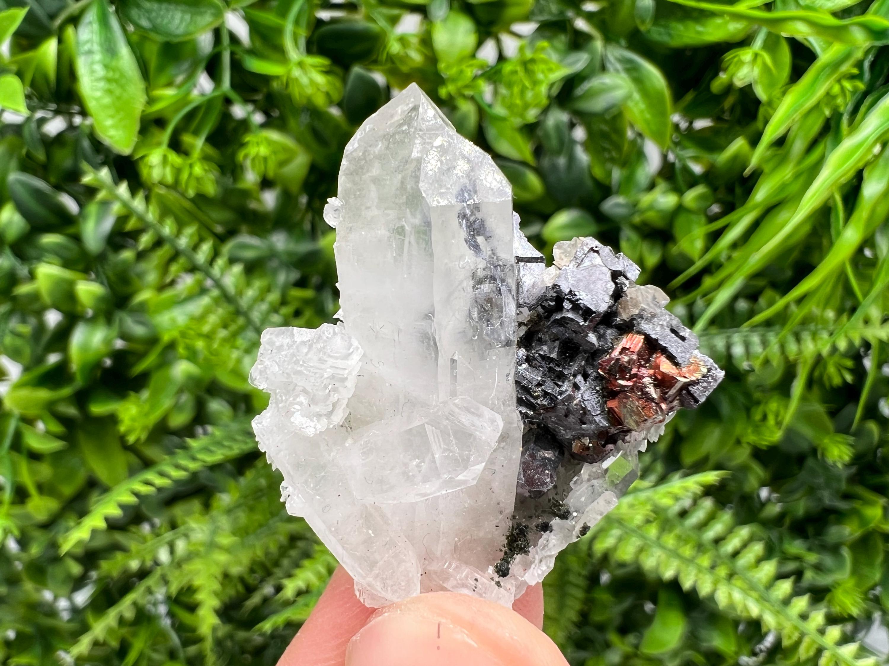 Stunning Quartz whit Galena,Pyrite,from Borieva mine,Bulgaria,natural,collectible mineral specimen,home decor stone,collection minerals,gift