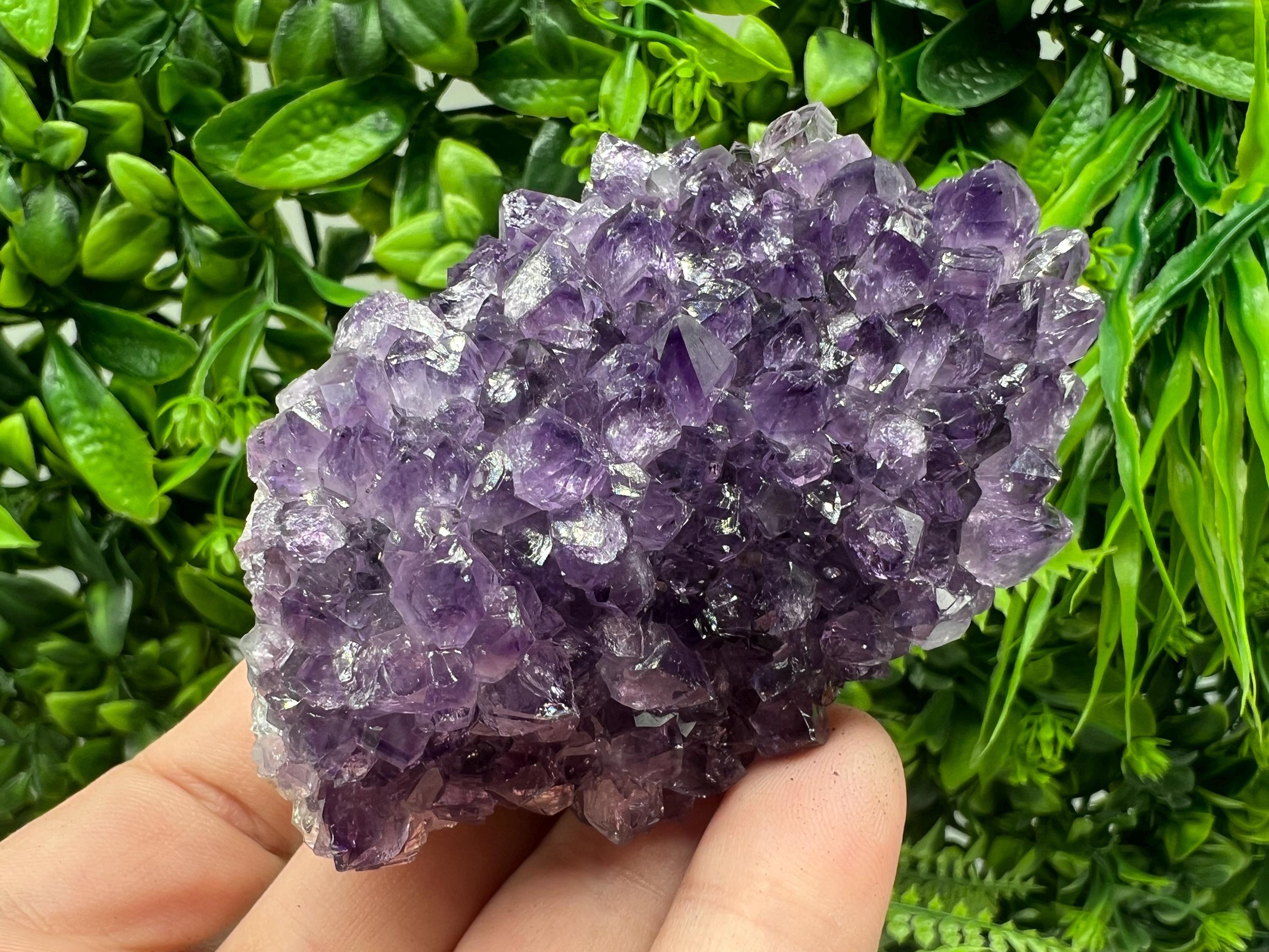 Purple Amethyst Crystal from Uruguay: Natural Energy Decor