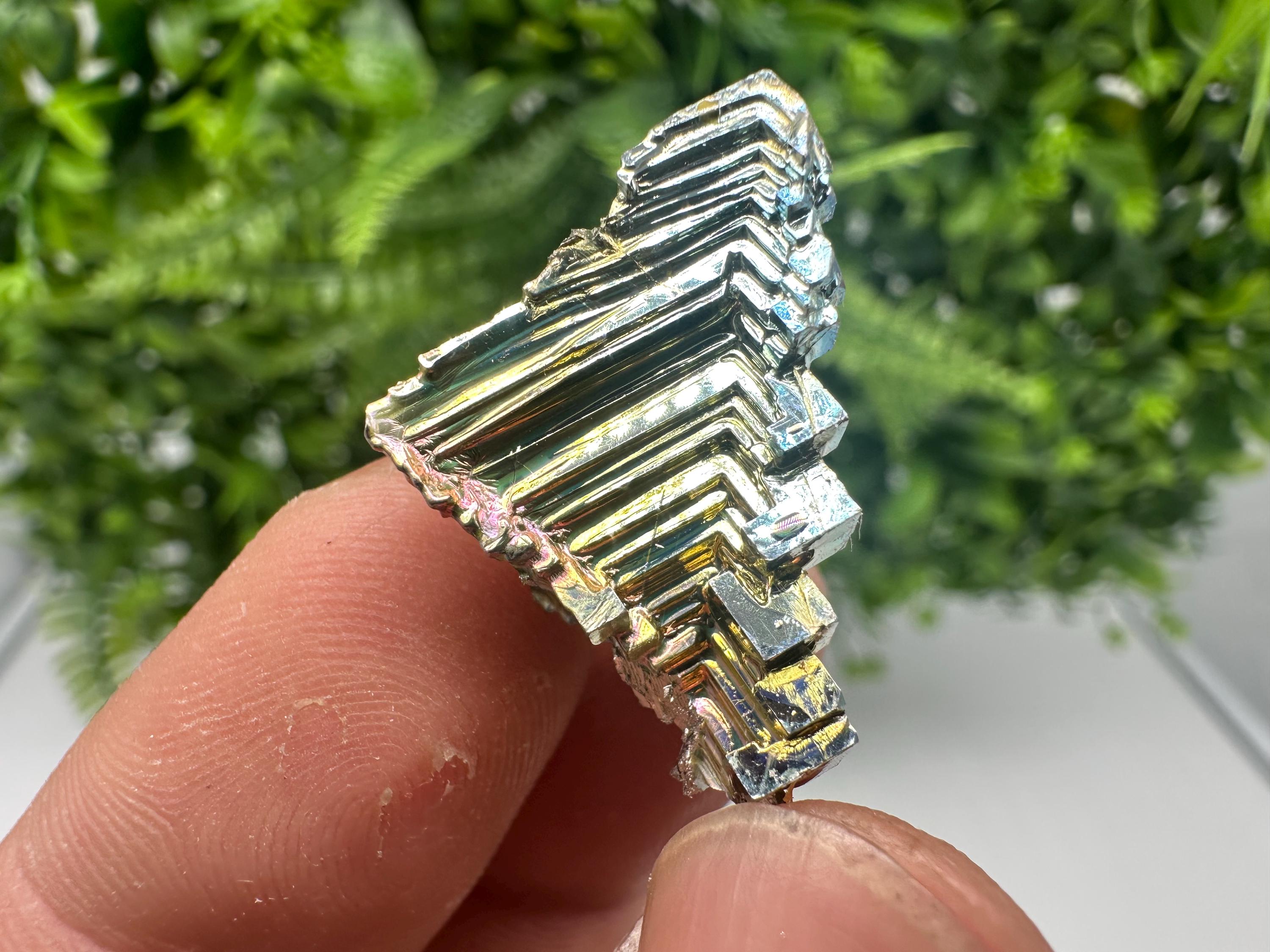 Rainbow Bismuth Crystal: Rare Gemstone Specimen, 11 grams