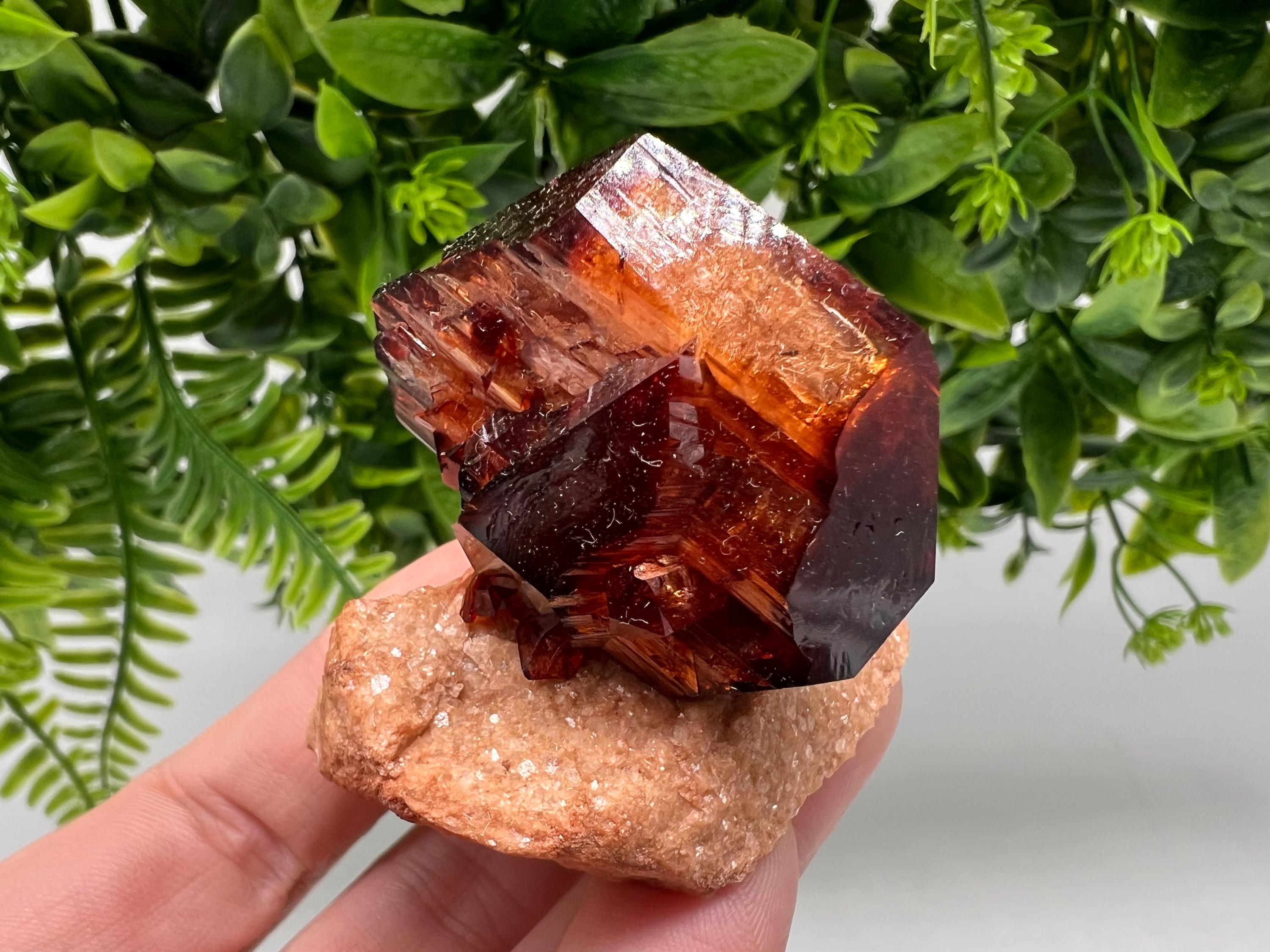 Orange-Brown Arcanite Mineral Specimen, Santa Ana Tin Mine