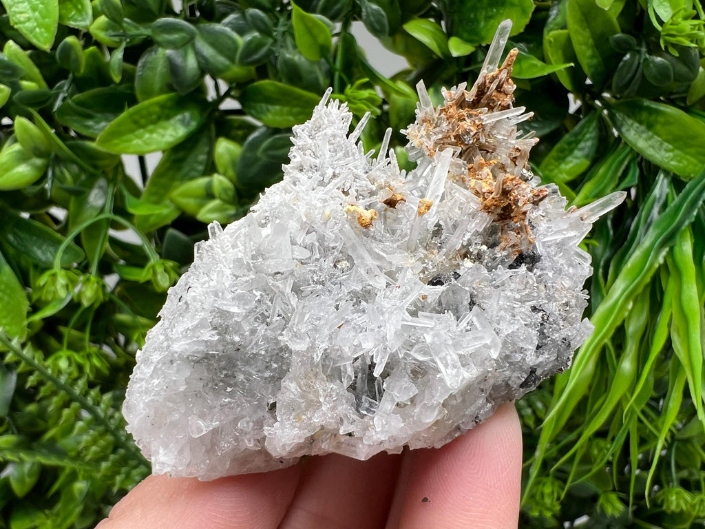 Green Quartz Specimen: Chlorite and Sphalerite Inclusions, Madan Bulgaria