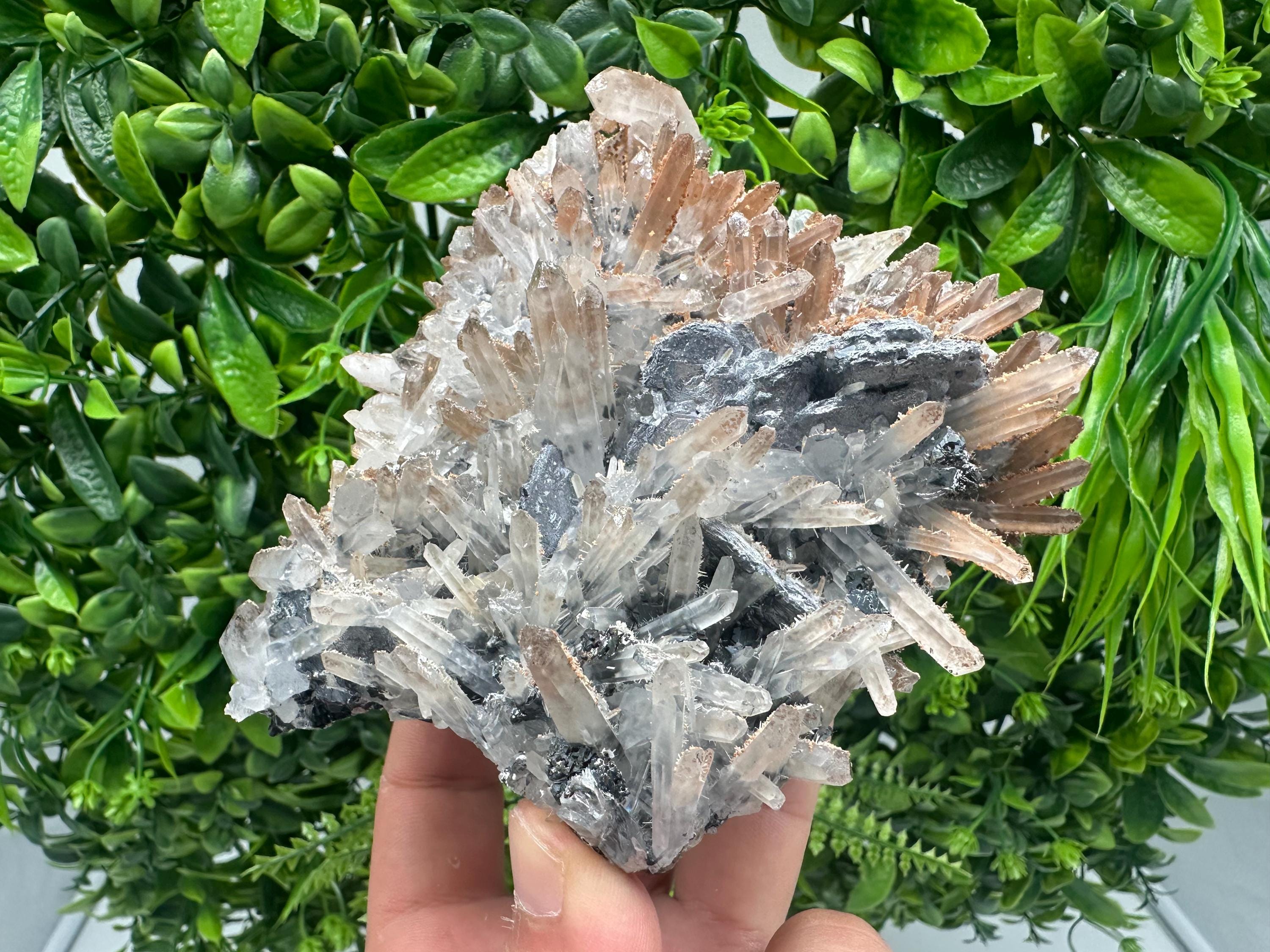 Galena Sphalerite Quartz Calcite Mineral Specimen: Krushev Dol Mine, Bulgaria