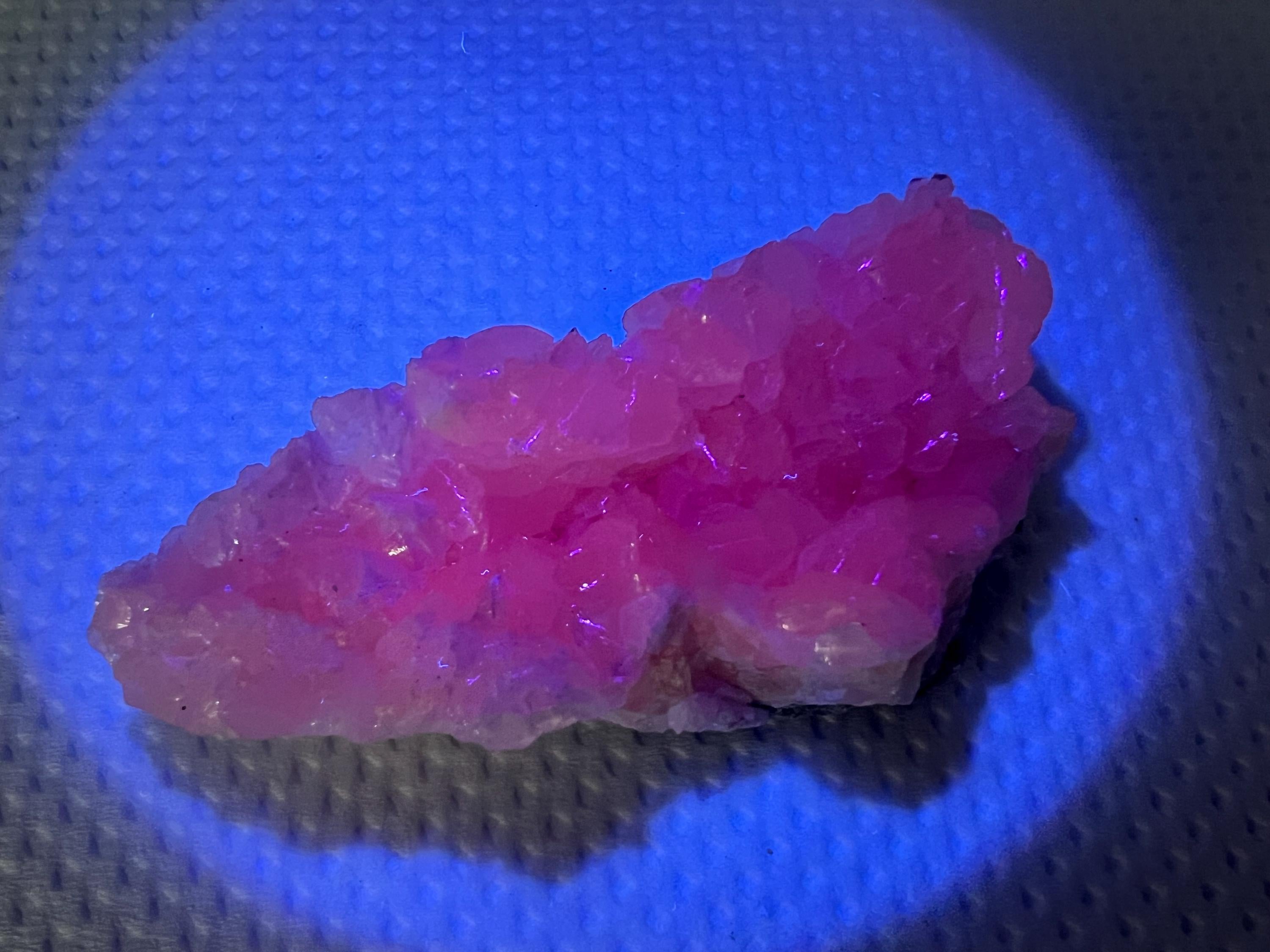 UV Reactive Mangano Calcite, Androvo Mine Bulgaria, Crystal Home Decor