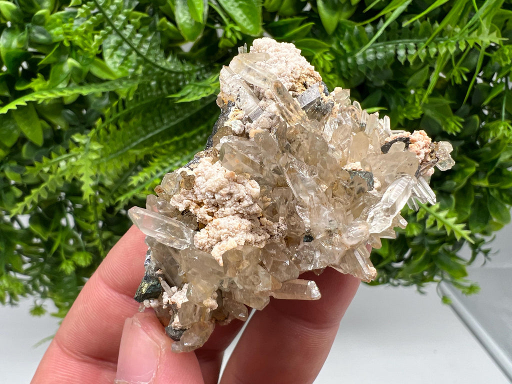 Quartz Rhodochrosite Mineral Specimen, Madan Bulgaria Crystal
