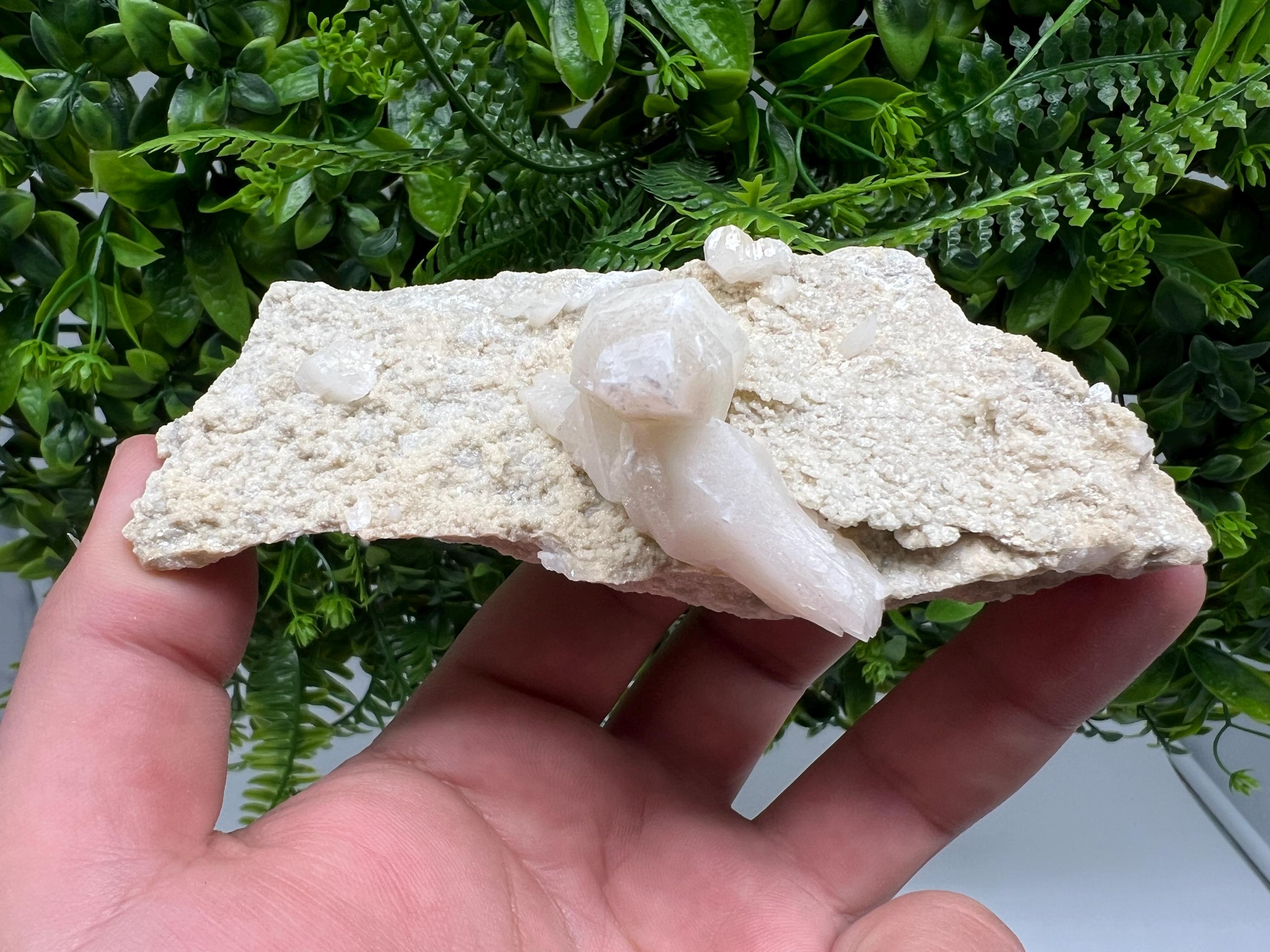Calcite on Aragonite: Rare Healing Crystal from Bulgaria