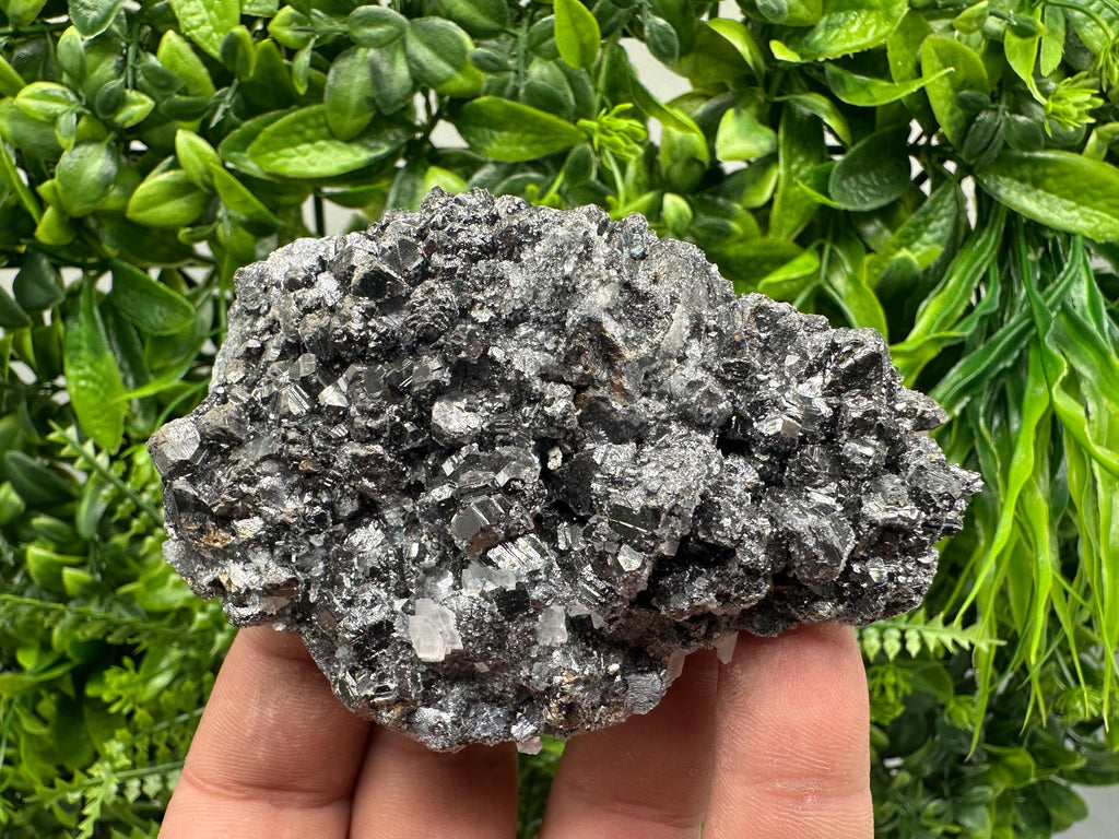 Sphalerite on Green Quartz, Borieva Mine Mineral Specimen