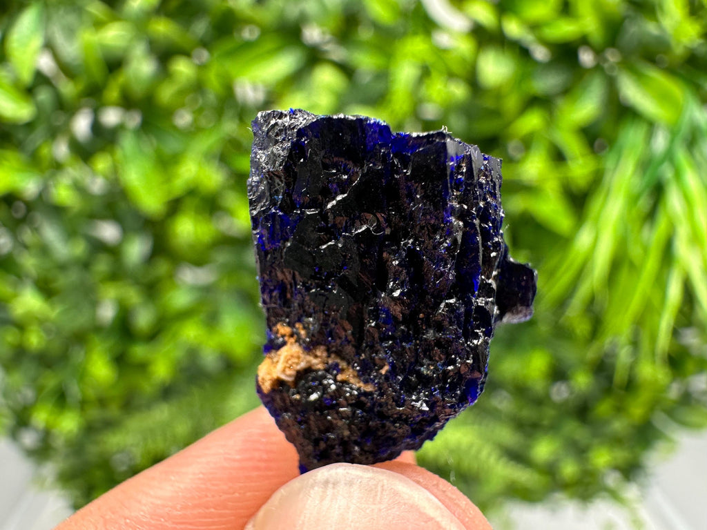 Crystallized Azurite-Kerrouchen,Morocco-Blue Azurite Specimen-High Quality Blue Azurite-Azurite Mineral Specimen, gemmy,lustrous of Azurite