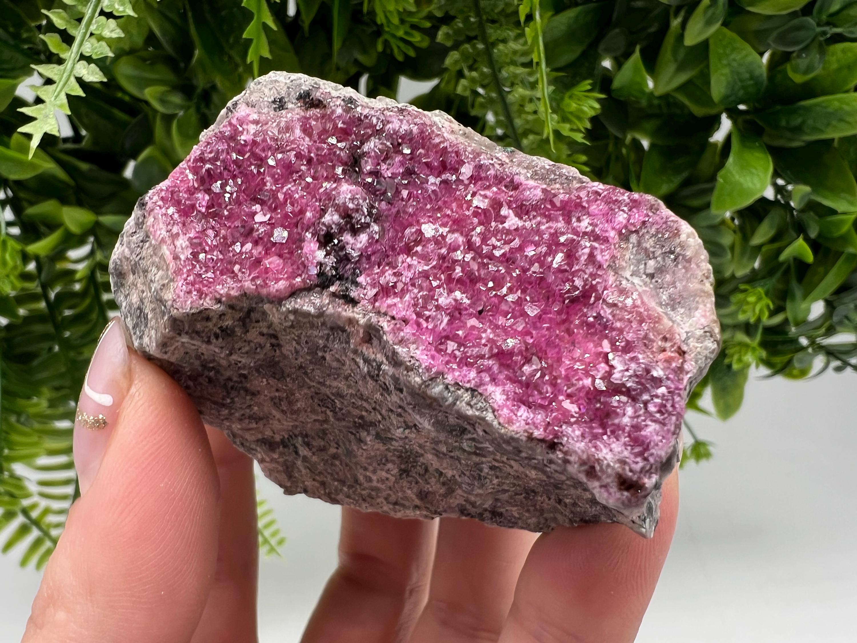 Cobalto Calcite Crystal, Pink Mineral Specimen, Congo