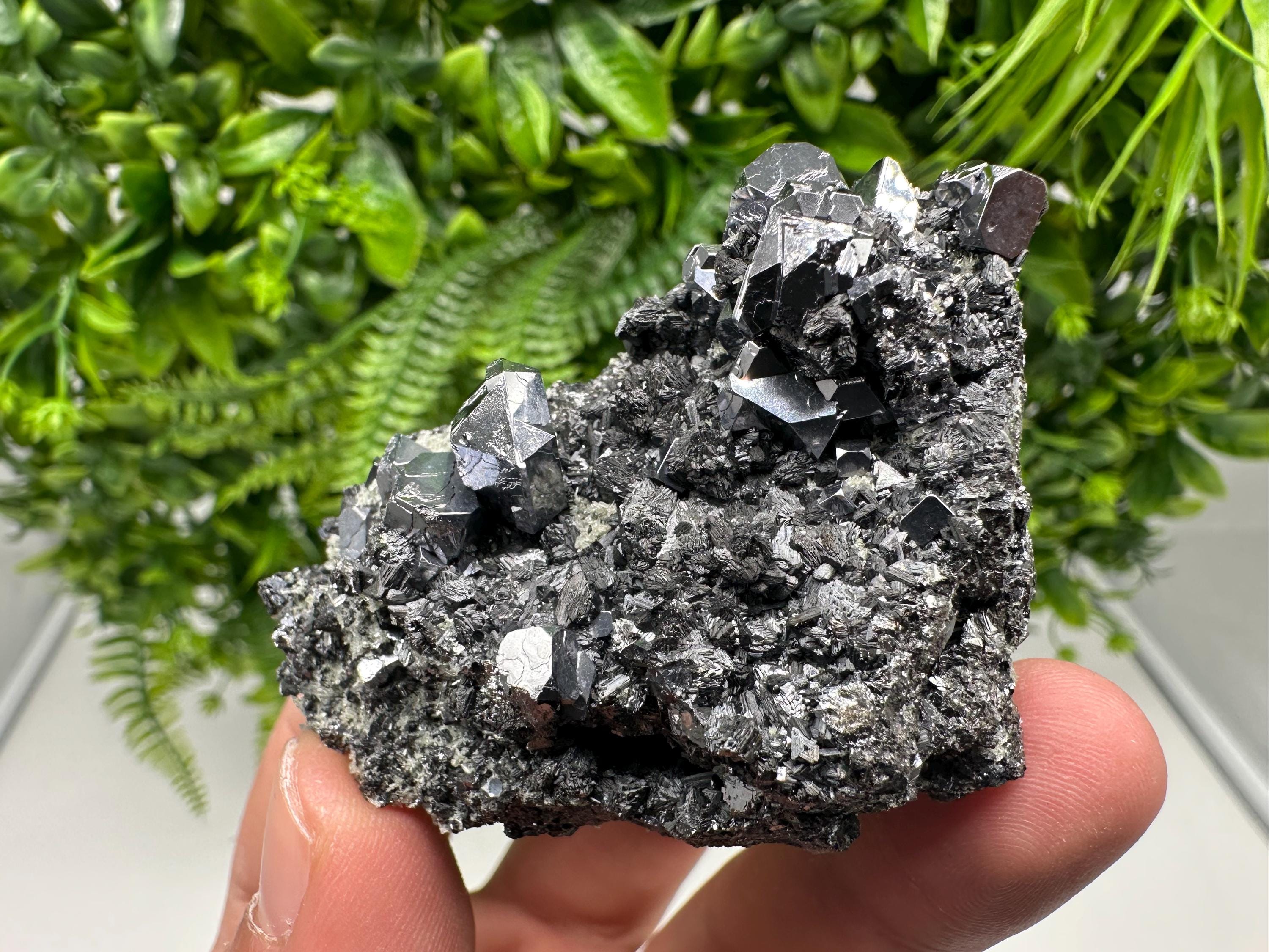 Sphalerite Galena Crystal Cluster with Quartz, Epidote & Chlorite