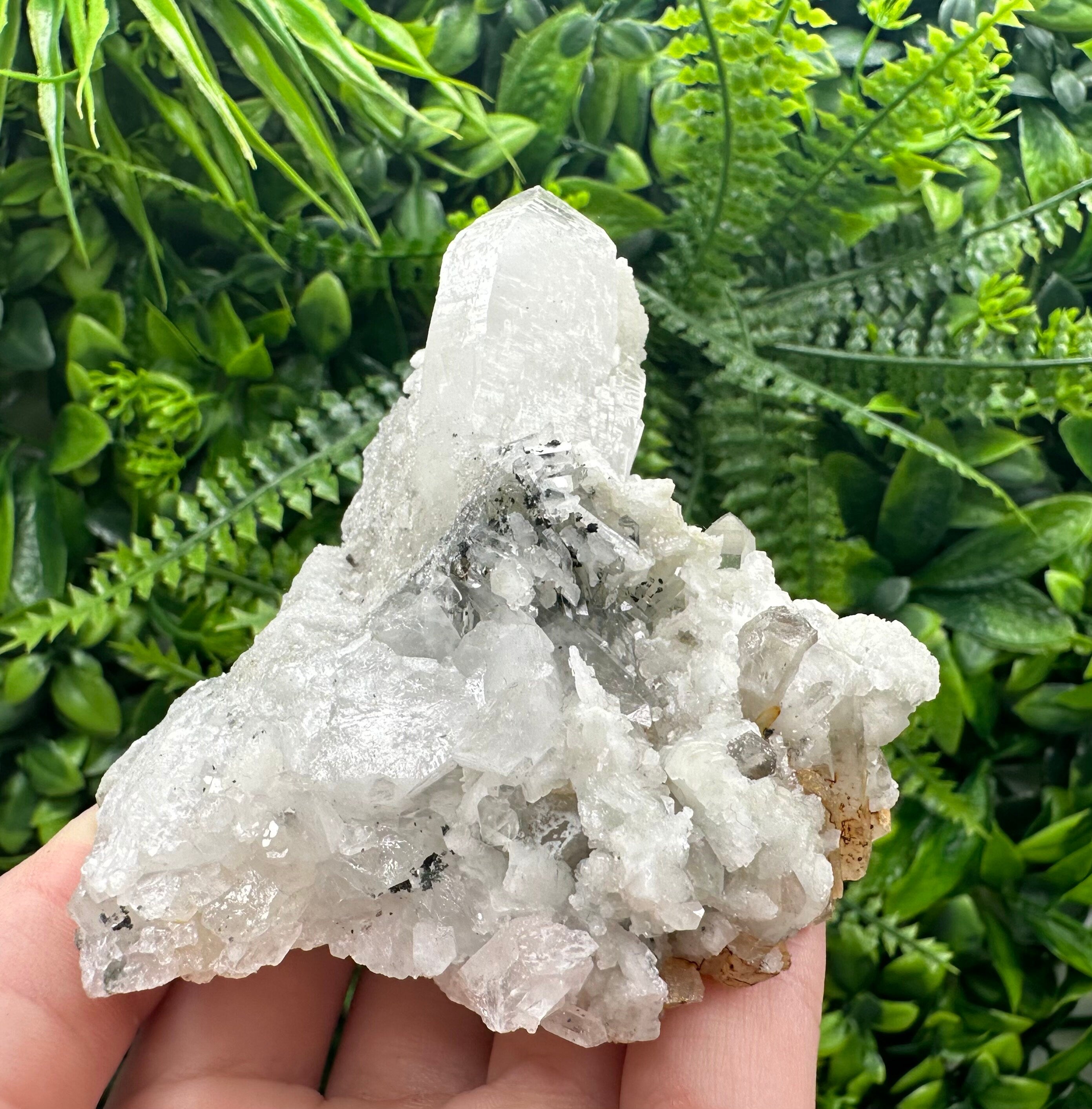 Quartz with Calcite Cluster, Borieva Mine Bulgaria, Home Decor Stone
