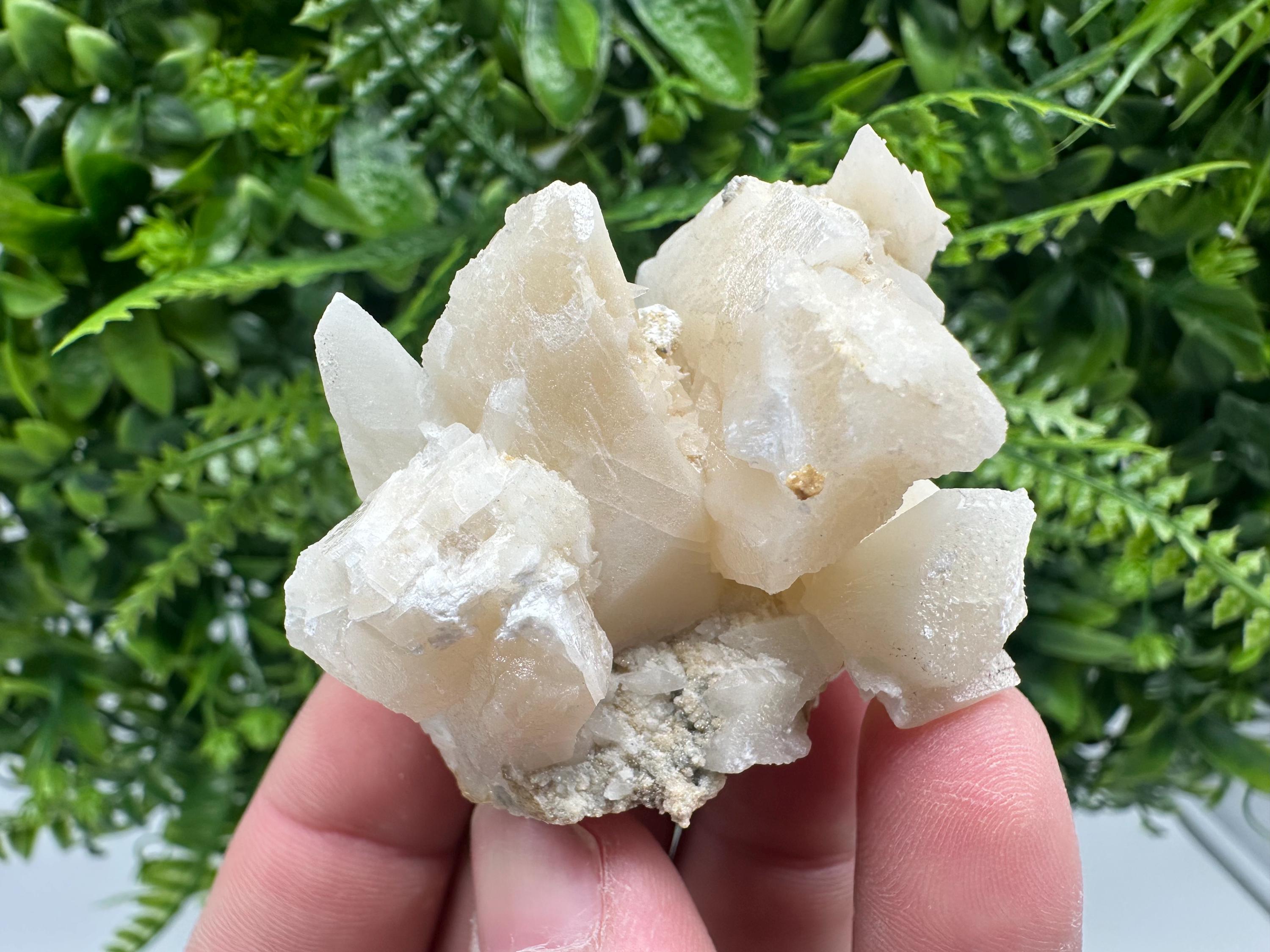 Calcite on Aragonite: Djurcovo Mine, Bulgaria Crystal