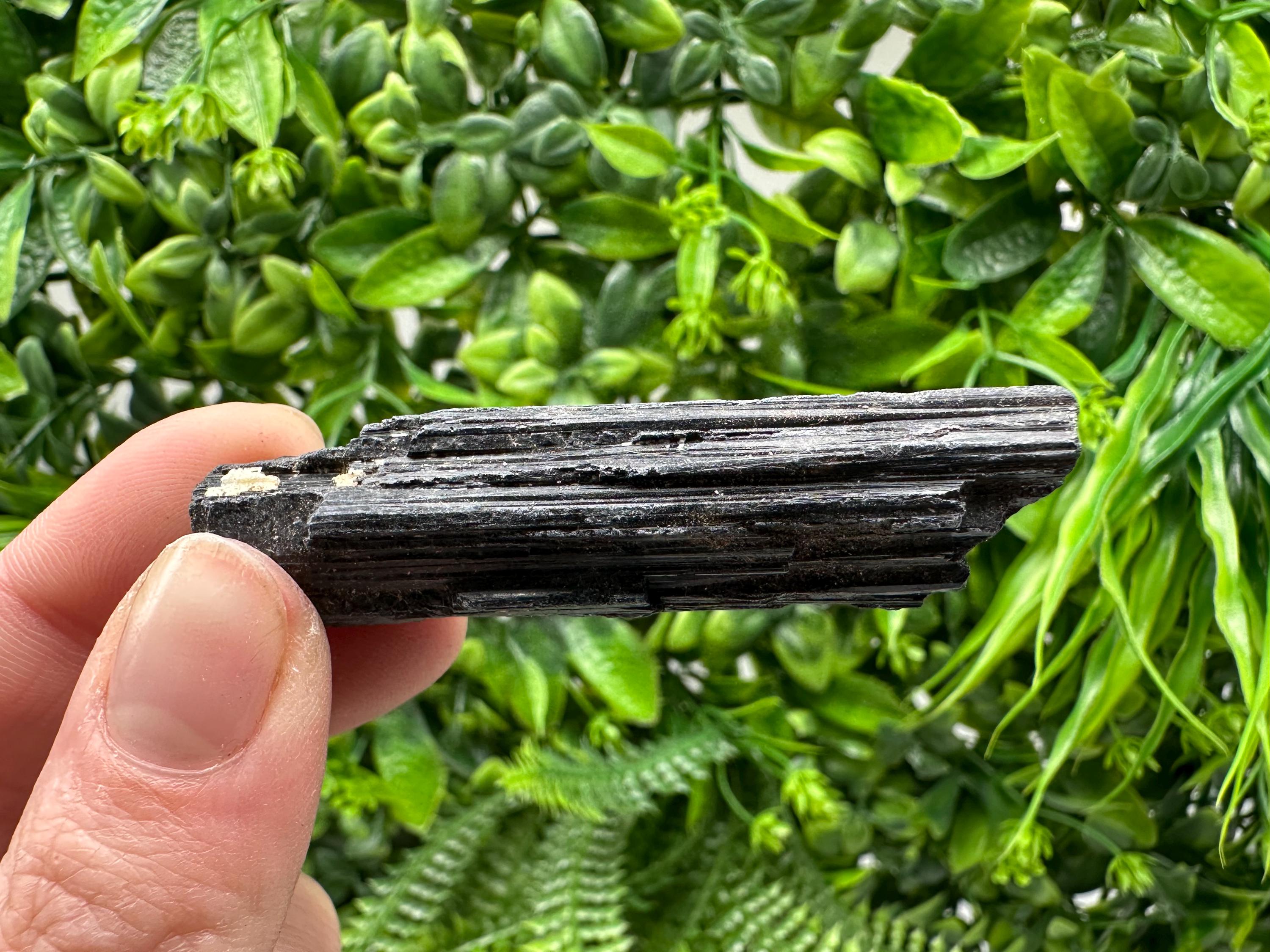 Natural Black Tourmaline Crystal – Raw Protective Stone, Healing Crystal, Grounding Mineral Gift