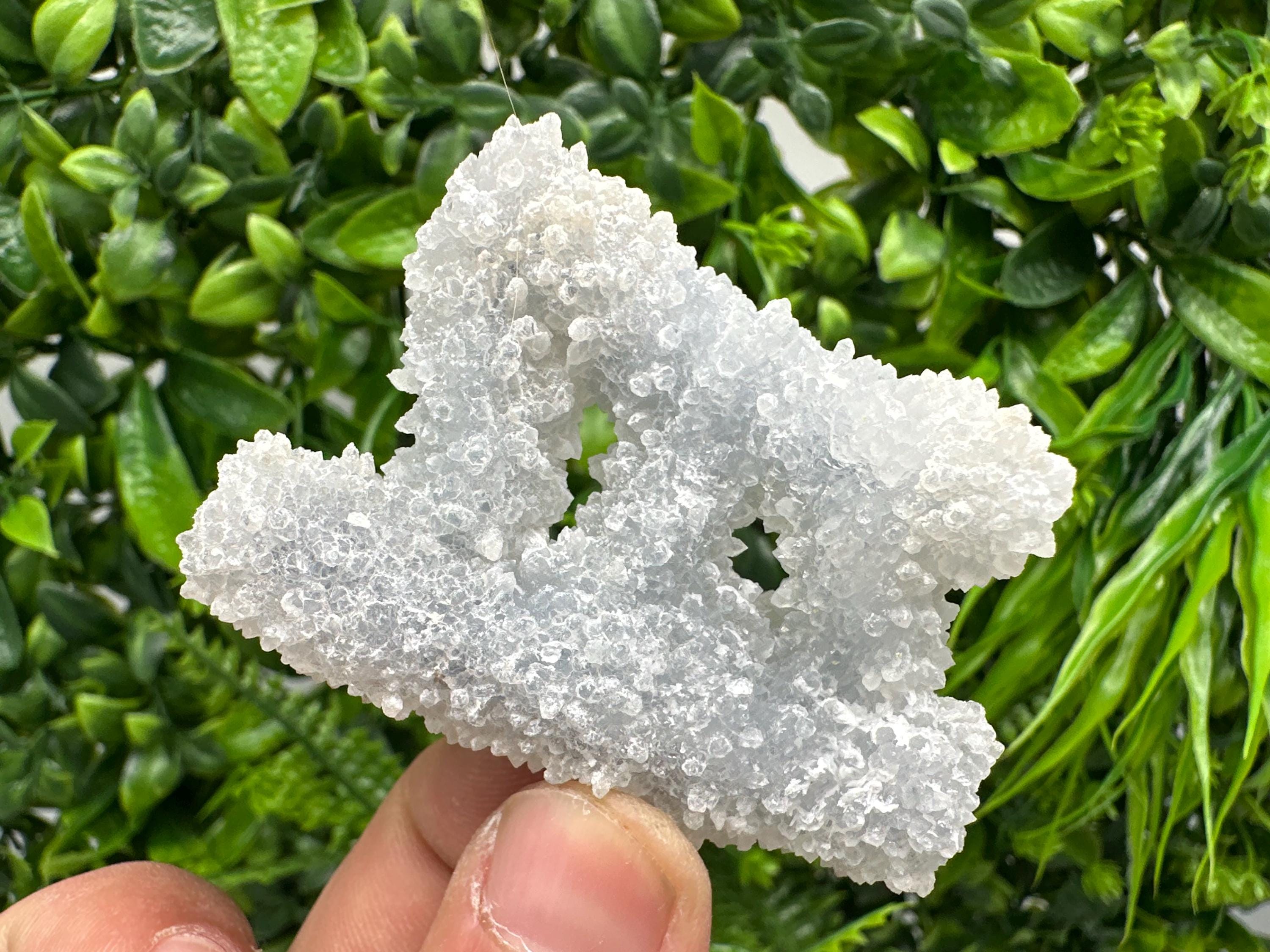 Natural Chalcedony Specimen: India Crystal Mineral, Home Decor