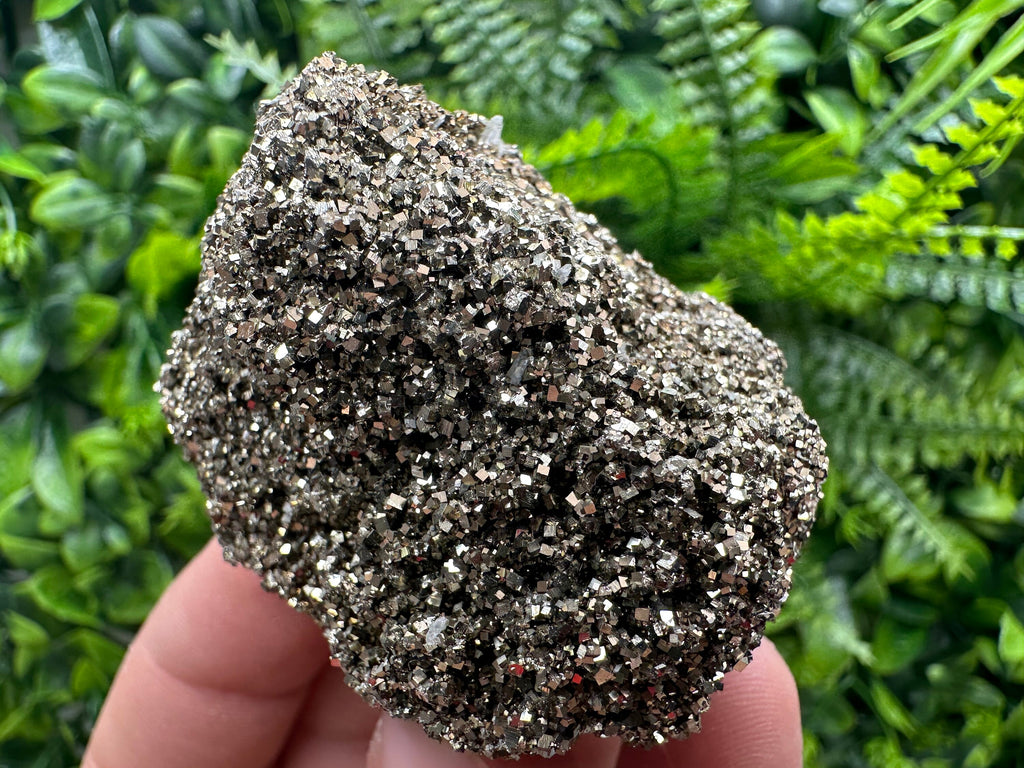 Rare Shiny Pyrite Crystal: Natural Fool's Gold Mineral Souvenir