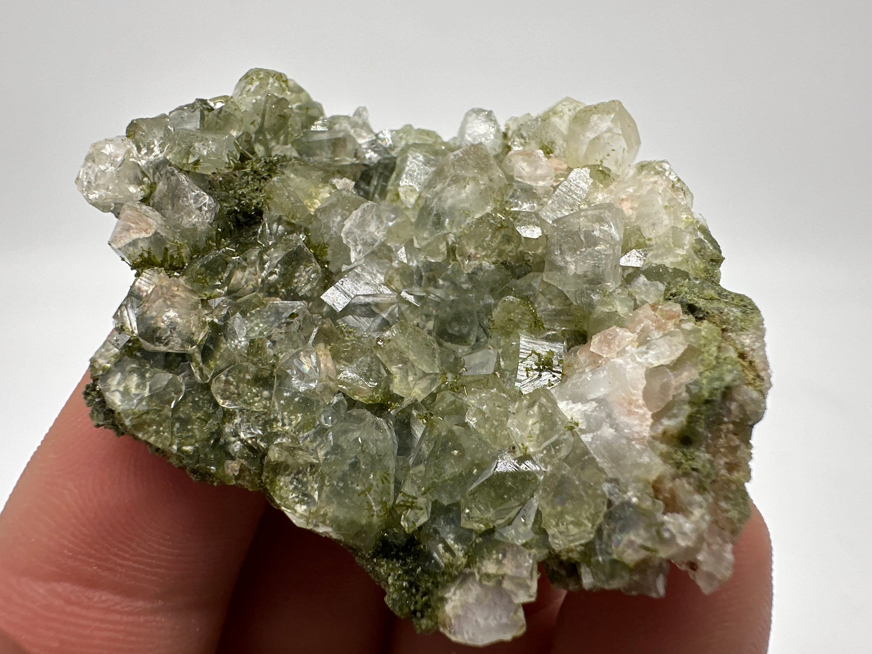 Rainbow Epidote with Quartz, Hakkari Turkey Mineral Specimen