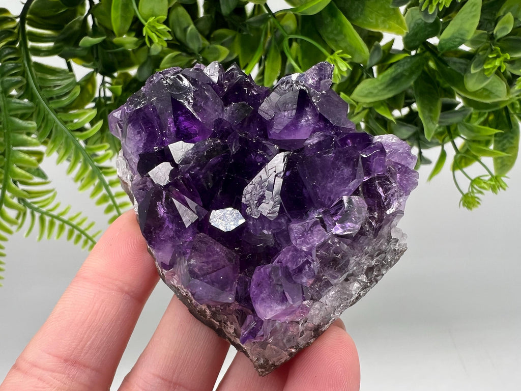 Uruguay Amethyst Crystal: Purple Quartz Home Decor, Energy Stone