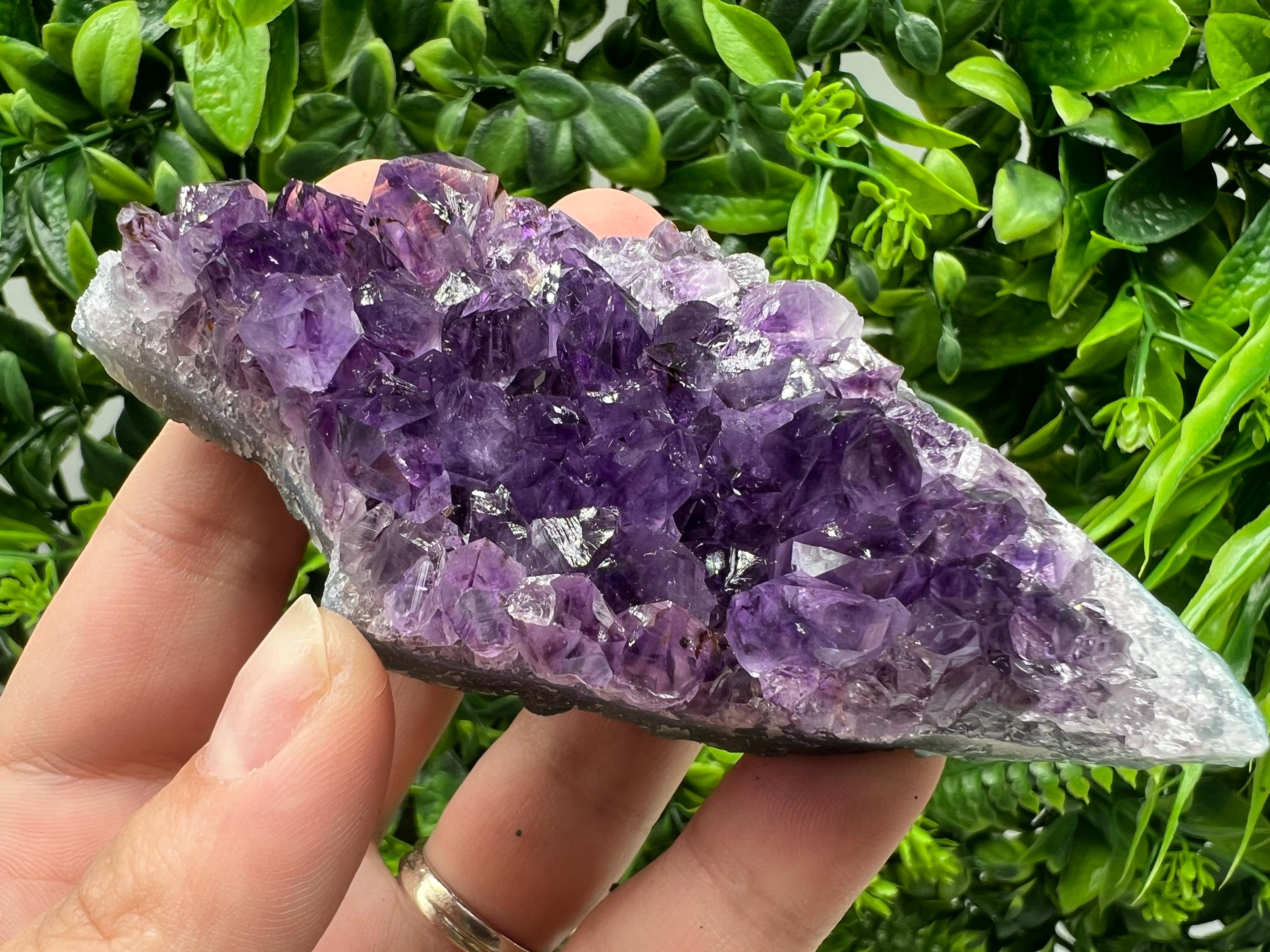 Purple Amethyst Crystal from Uruguay: Natural Energy Decor