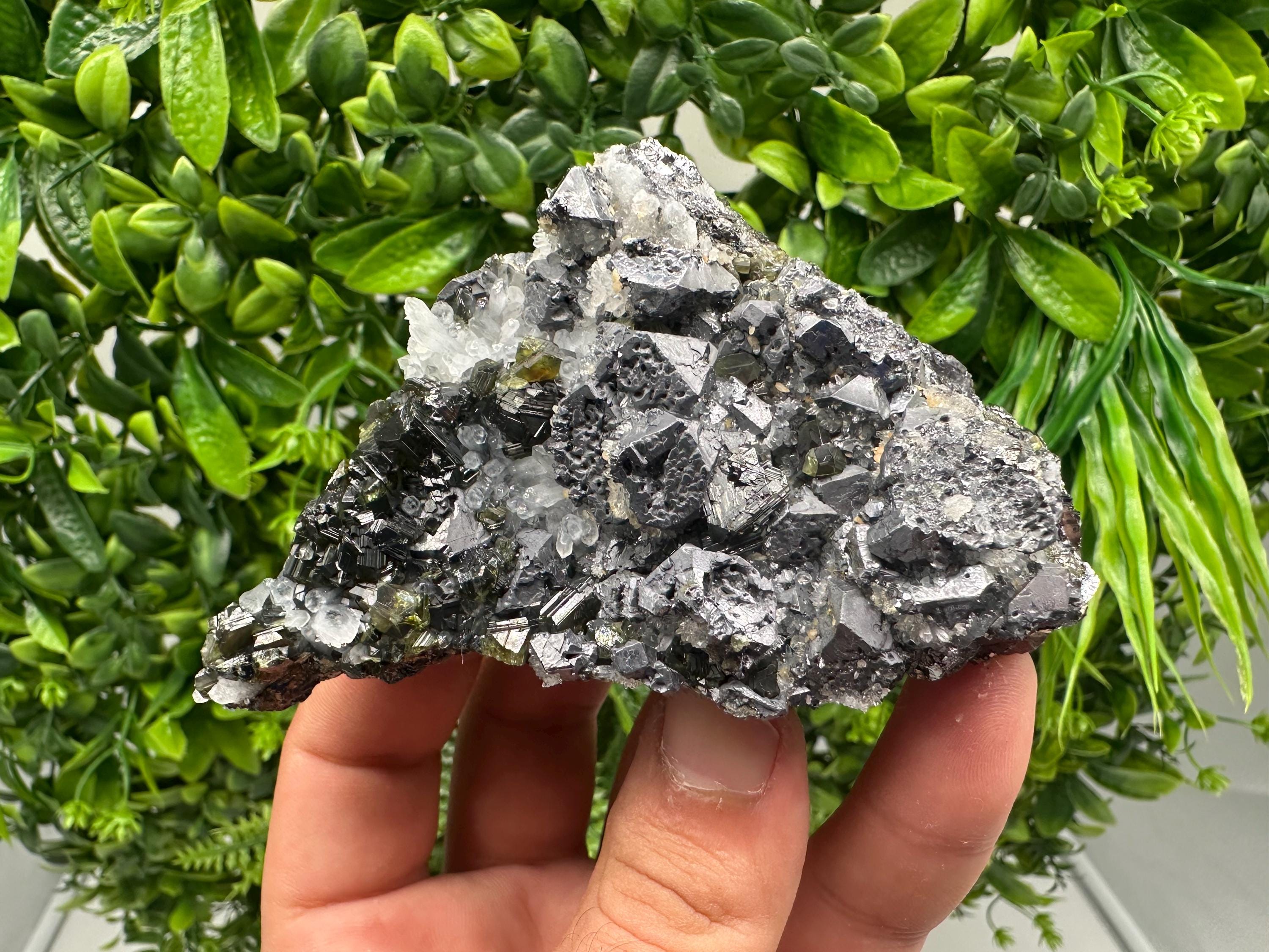 Rare Galena, Sphalerite, Pyrite Mineral Specimen, Bulgaria