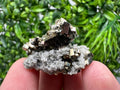 Pyrite on Green Quartz, Borieva Mine Mineral Specimen, Home Decor Stone