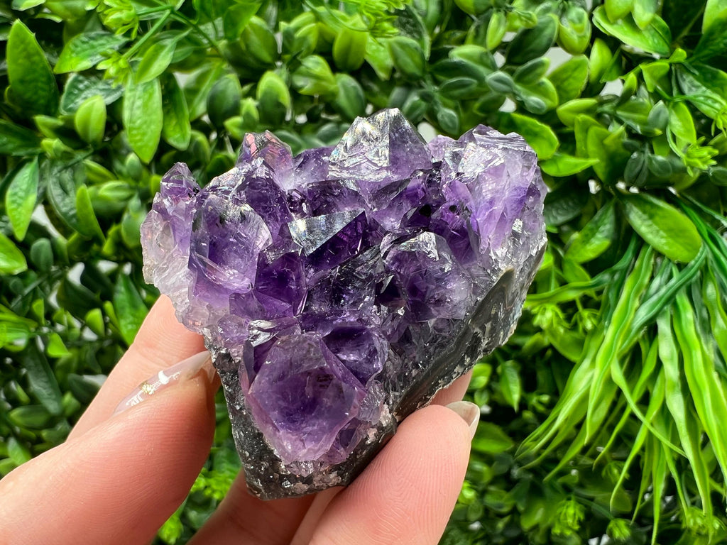 Uruguay Amethyst Crystal: Purple Quartz Home Decor, Energy Stone