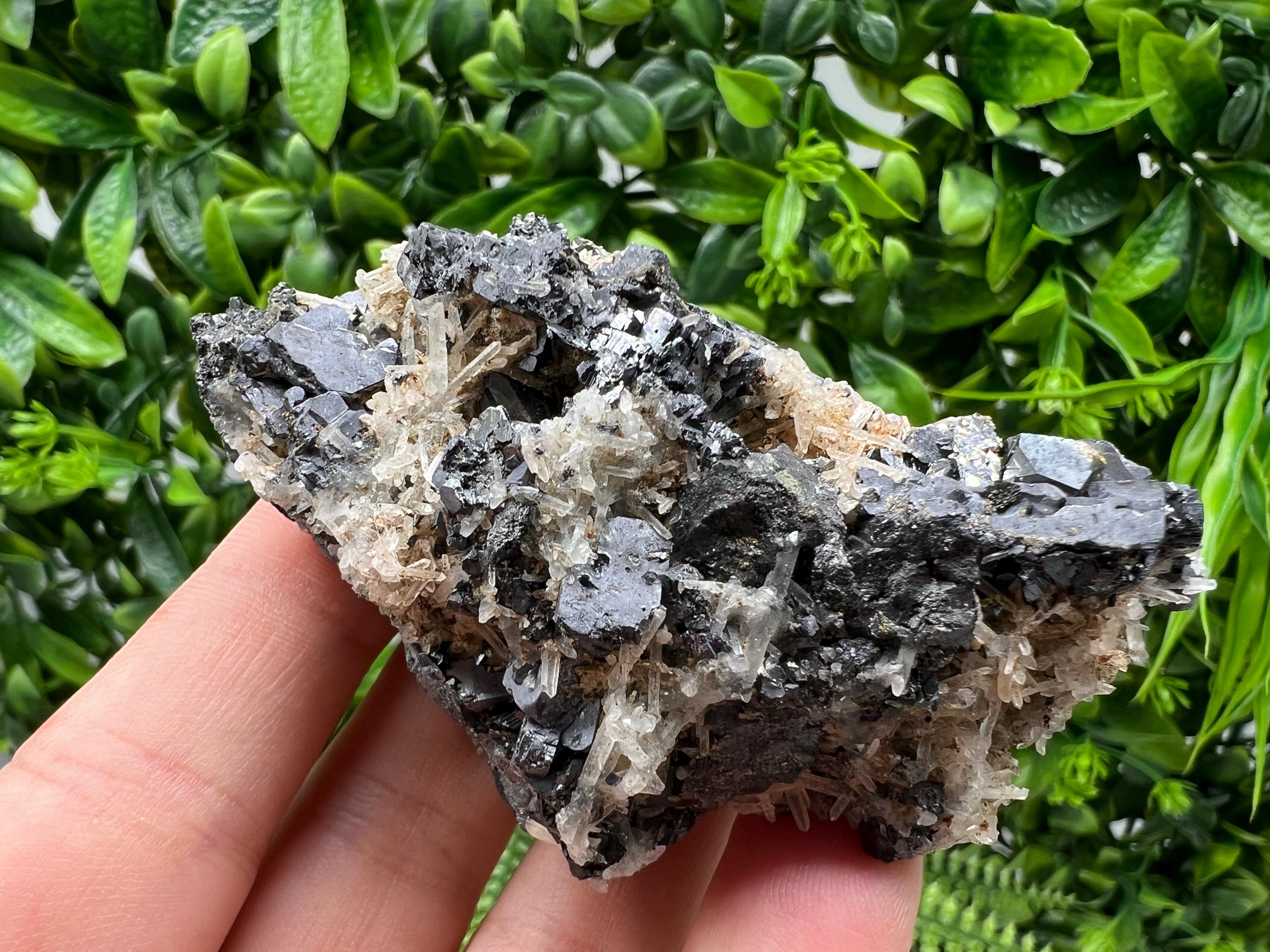 Galena Cluster with Siderite and Quartz, 9th September Mine, Bulgaria