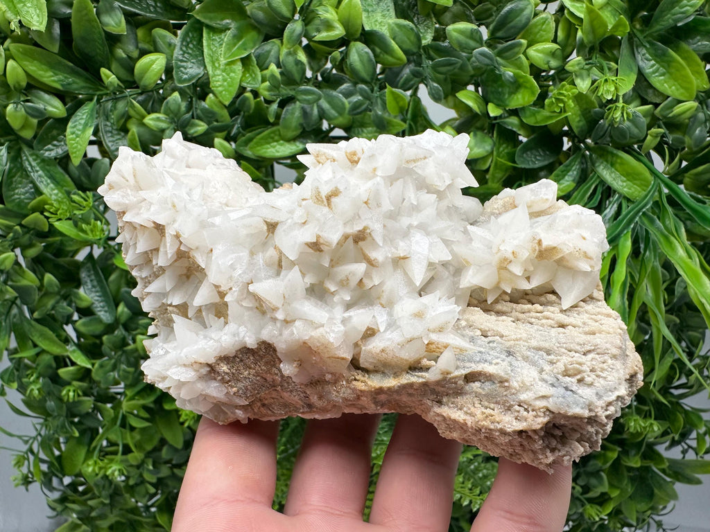 Calcite on Aragonite: Djurcovo Mine, Bulgaria Crystal