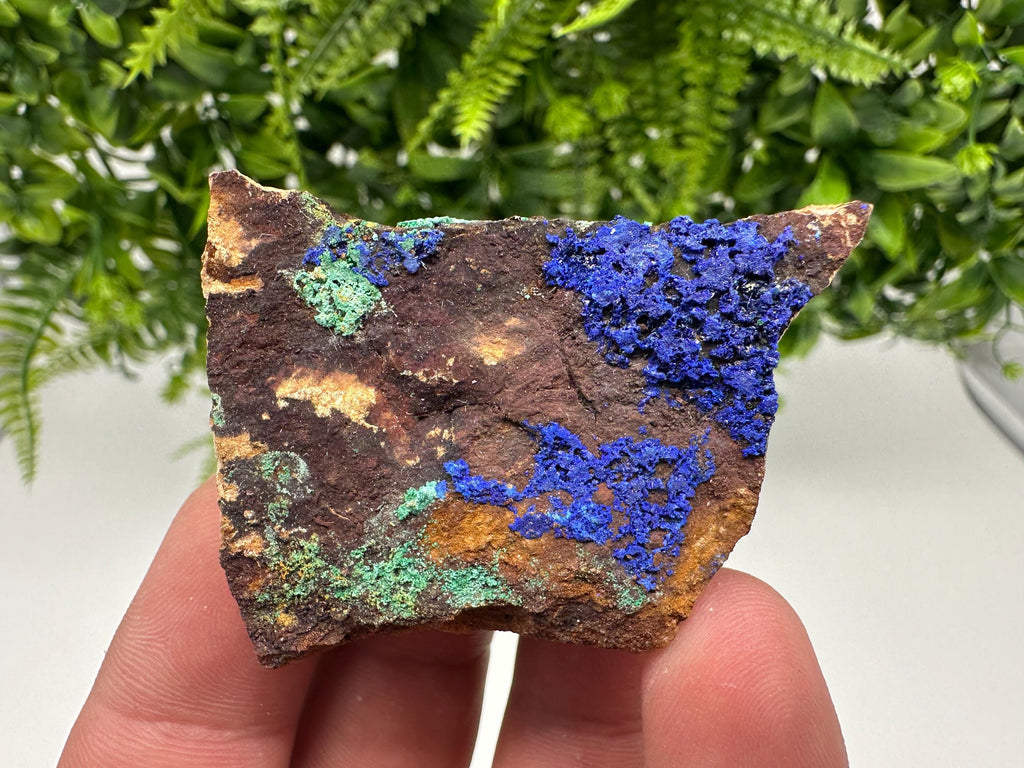 Moroccan Azurite Malachite Mineral Specimen, Rare Crystal
