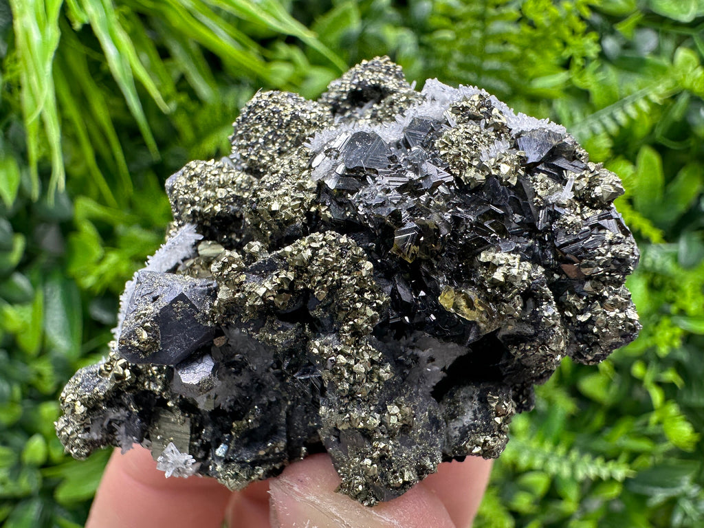 Galena Sphalerite Pyrite Cluster, Quartz Mineral Specimen