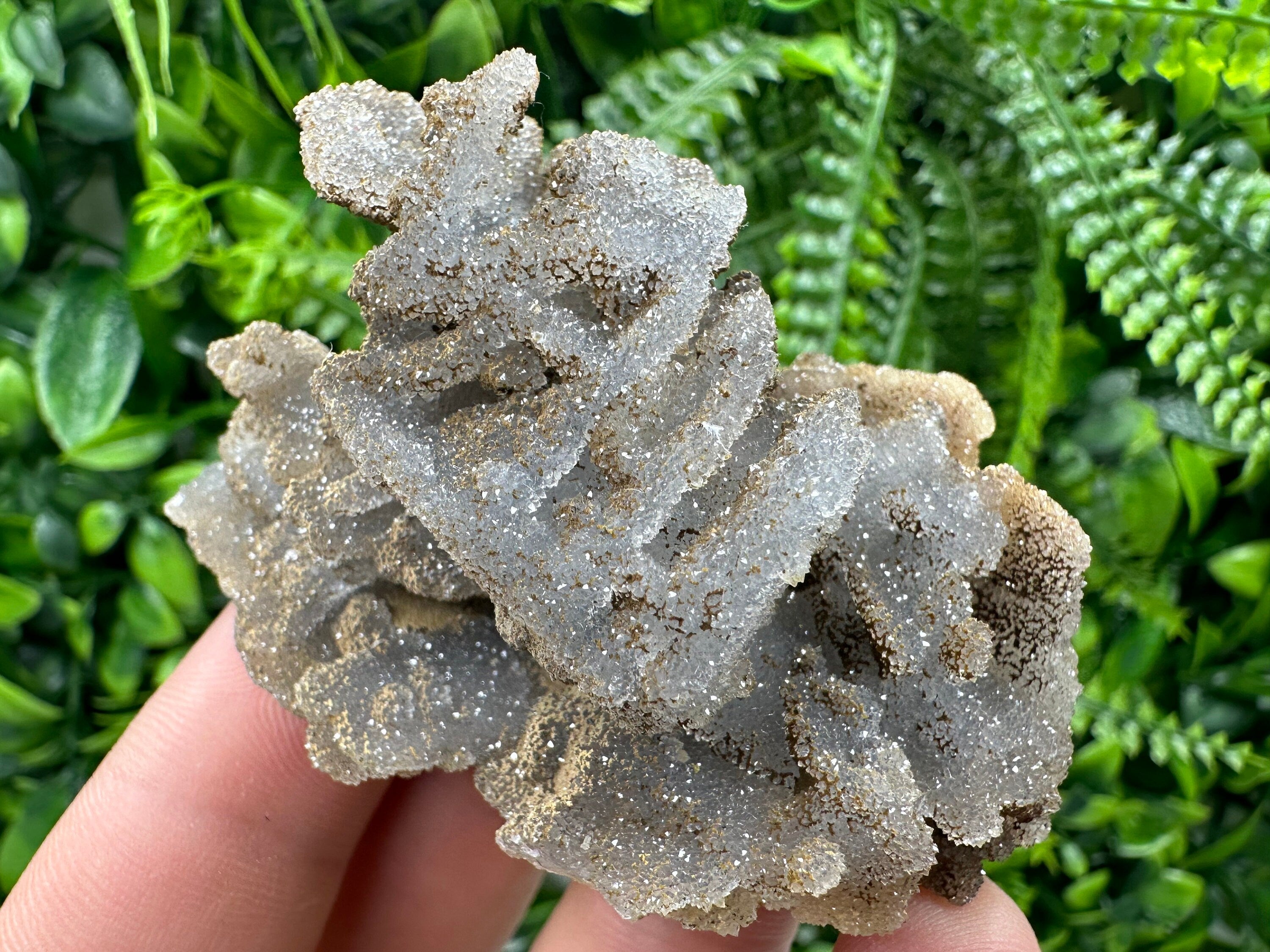 Chlorite Chalcedony Quartz Cluster, Madan Bulgaria
