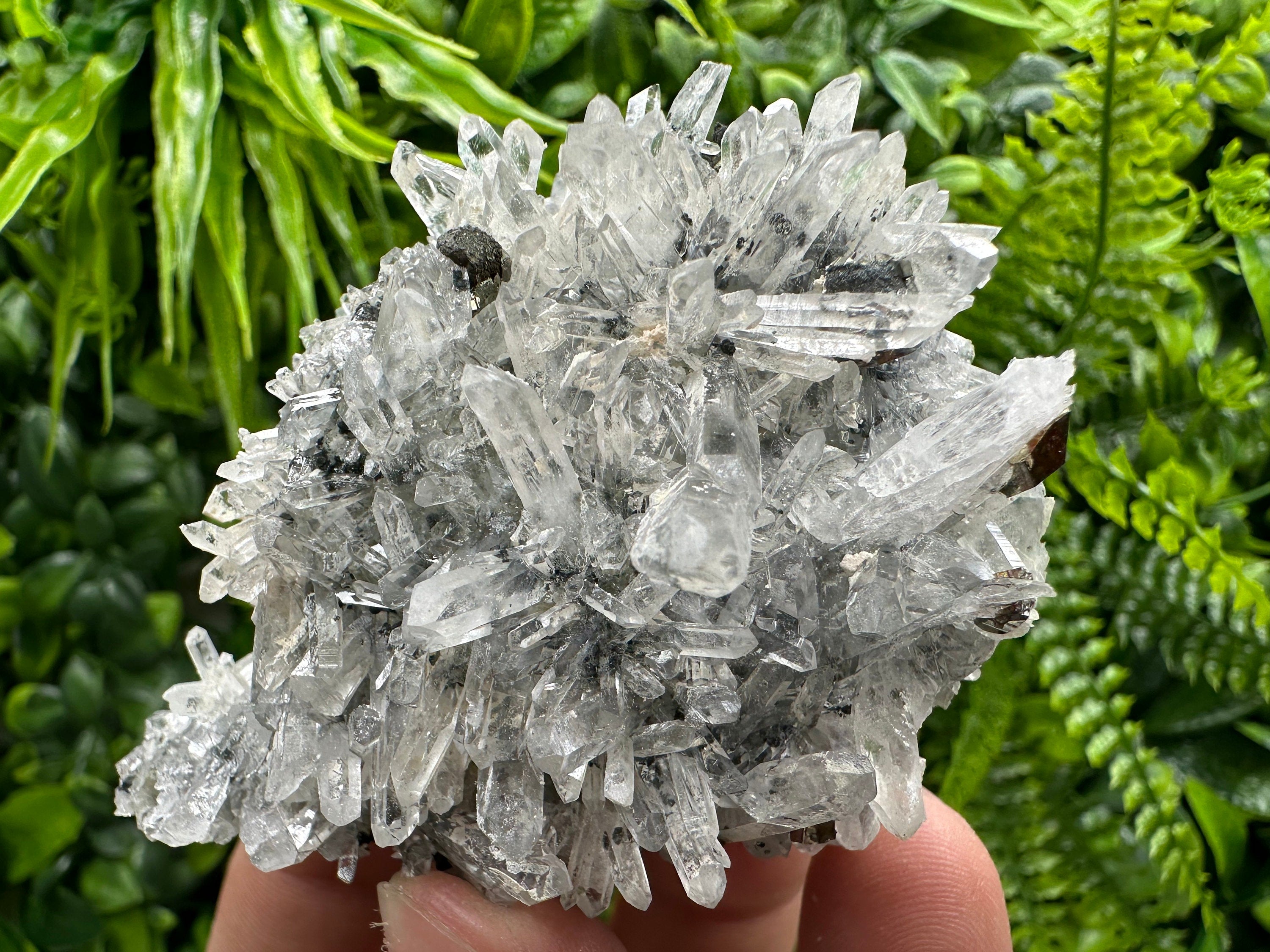 Pyrite Hematite Quartz Calcite Cluster Mineral Specimen
